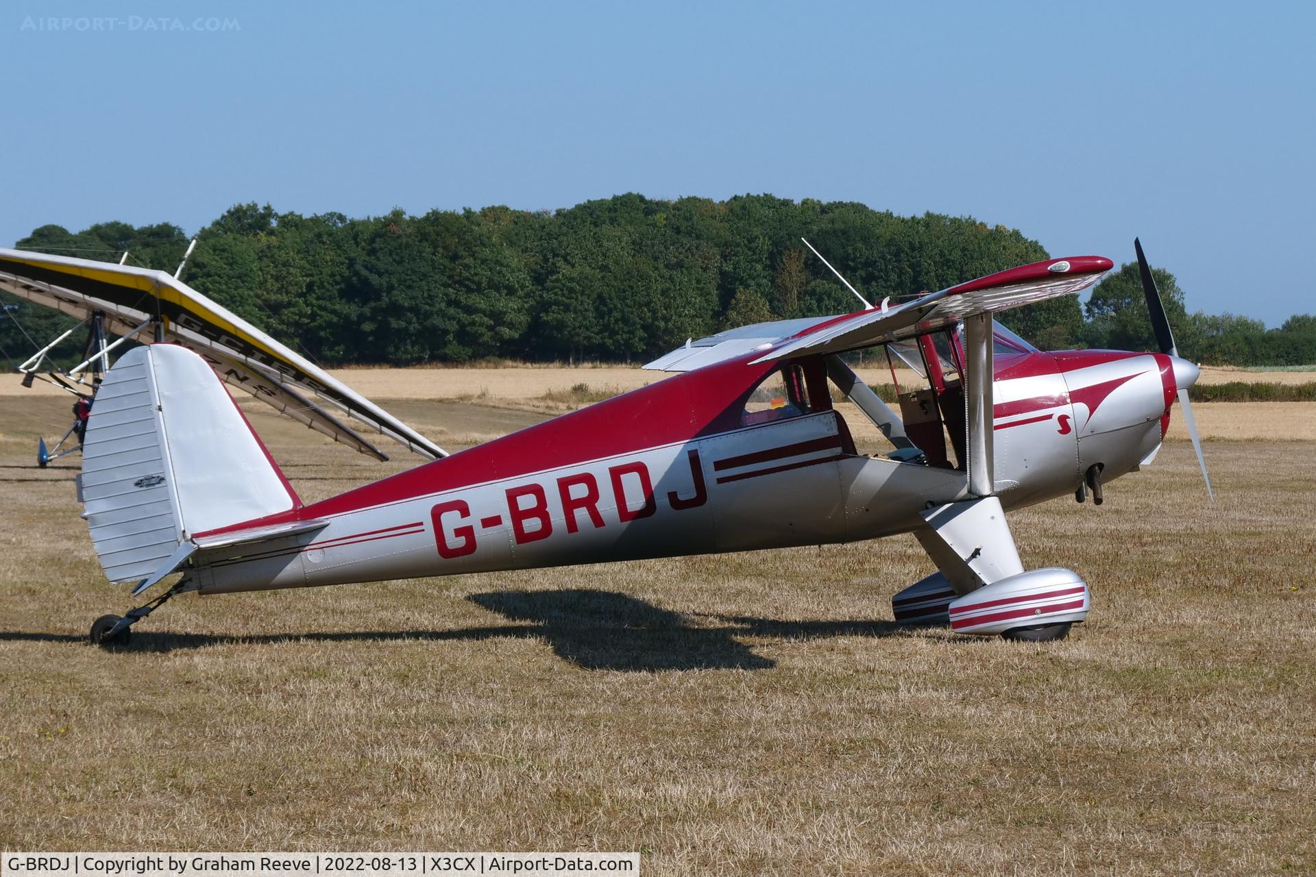 G-BRDJ, 1946 Luscombe 8F Silvaire C/N 3411, Parked at Northrepps.