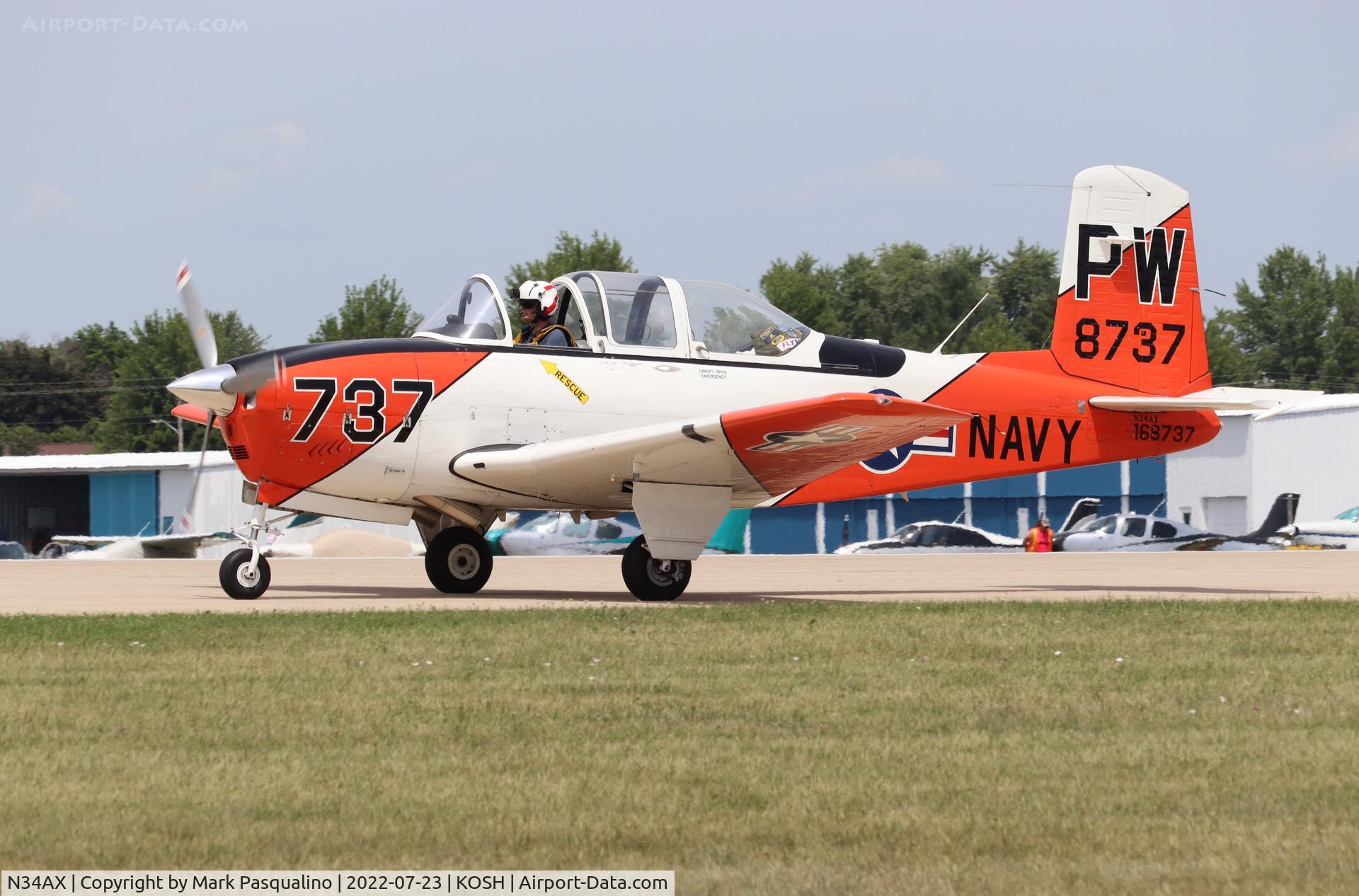 N34AX, 1956 Beech T34 Mentor C/N CG-141, Beech T-34A