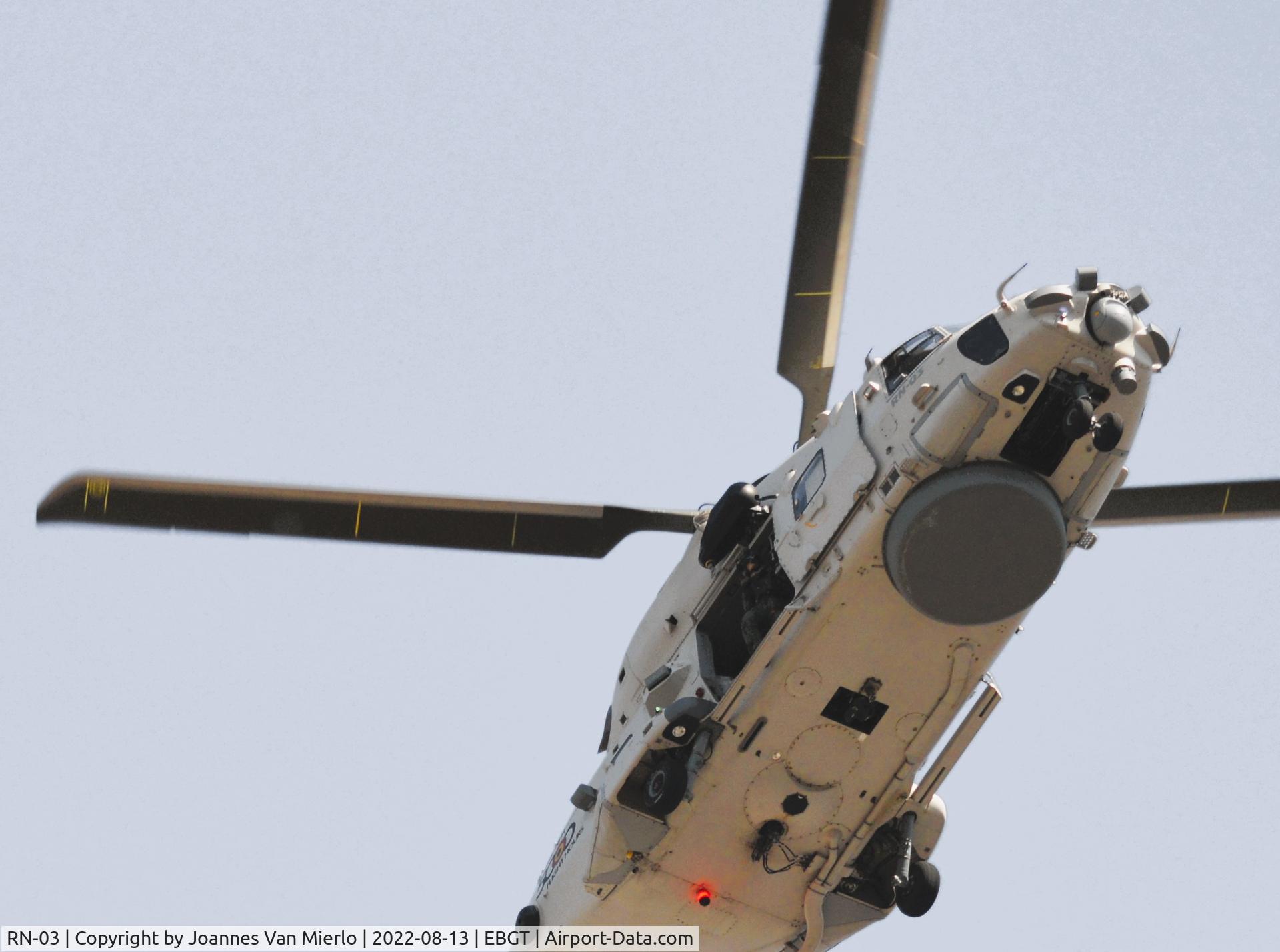 RN-03, 2014 NHI NH-90 NFH Caiman C/N NBEN03, Approaching UZ-Ghent