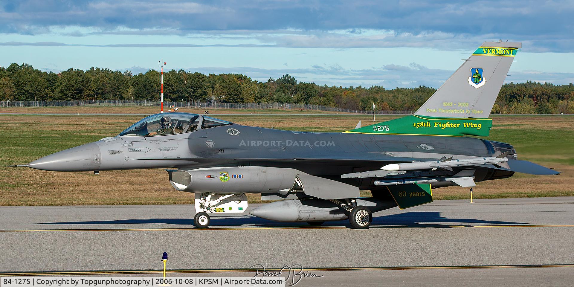 84-1275, 1984 General Dynamics F-16C Fighting Falcon C/N 5C-112, JAWS11
