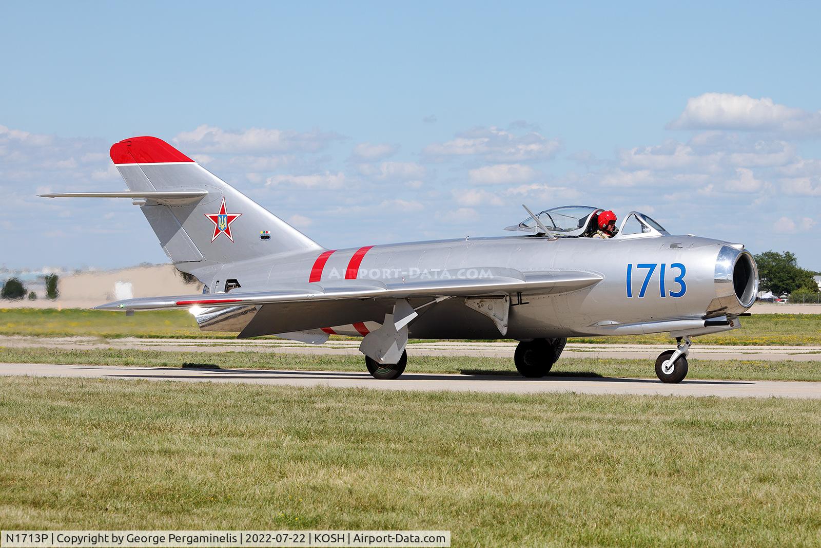 N1713P, 1960 PZL-Mielec Lim-5 (MiG-17F) C/N 1C1713, Oshkosh 2022.