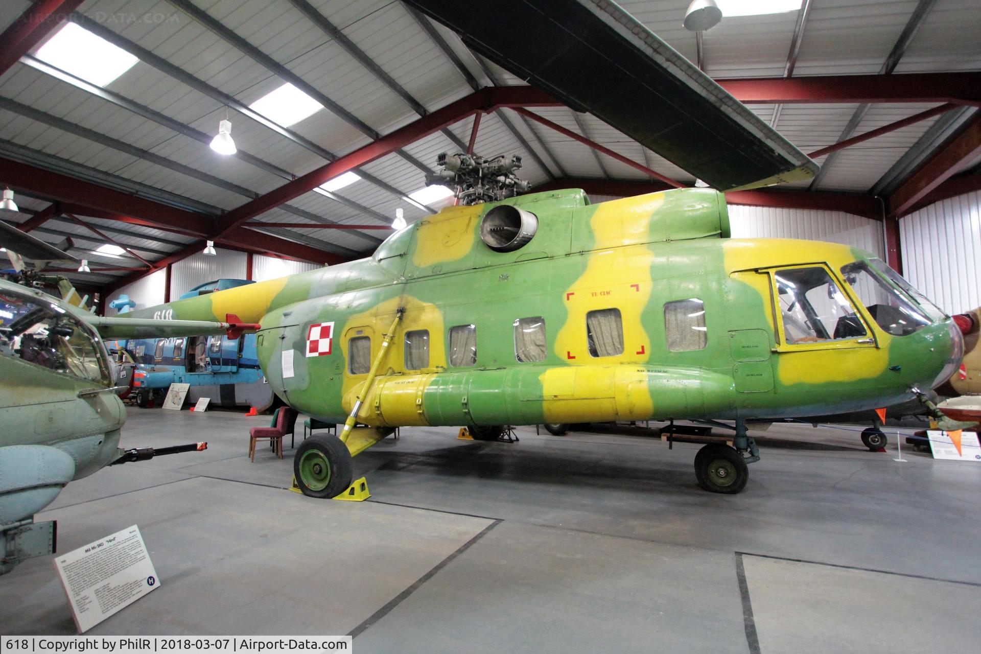 618, Mil Mi-8S Hip C/N 10631, 618 1972 Mil Mi-8s Hip Polish Air Force Helicopter Museum