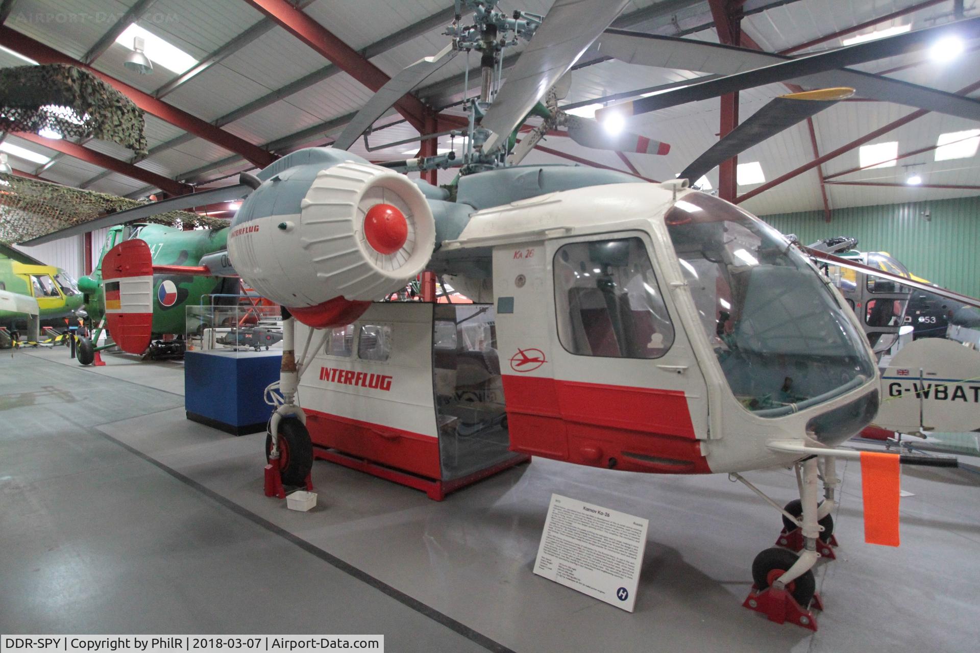 DDR-SPY, 1973 Kamov Ka-26 Hoodlum C/N 7001309, D-HAOY DDR-SPY 1973 Kamov Ka-26 Hoodlum Interflug Helicopter Museum