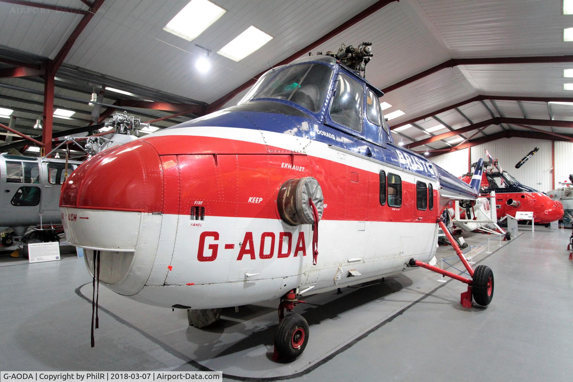 G-AODA, 1955 Westland S.55 Series 3 Whirlwind C/N WA113, G-AODA 1955 1965 upgrade Westland WS55 Whirlwind Srs 3 Helicopter Museum