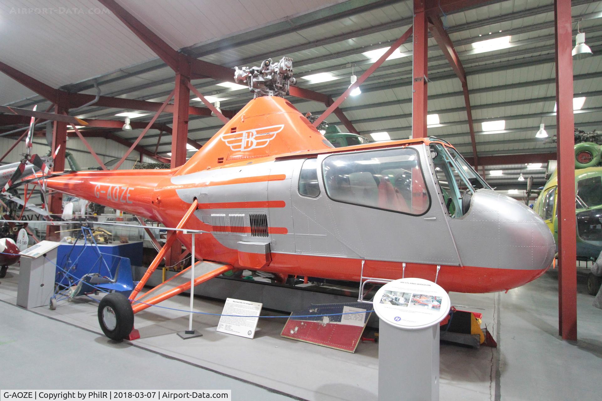 G-AOZE, 1957 Westland S.51 Widgeon Series 2 C/N WA/H/141, G-AOZE 1957 Westland WS51 Srs S 2 Helicopter Museum