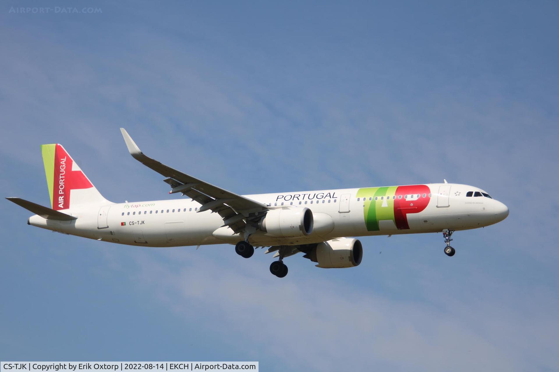 CS-TJK, 2018 Airbus A321-251N C/N 8553, CS-TJK landing rw 04L