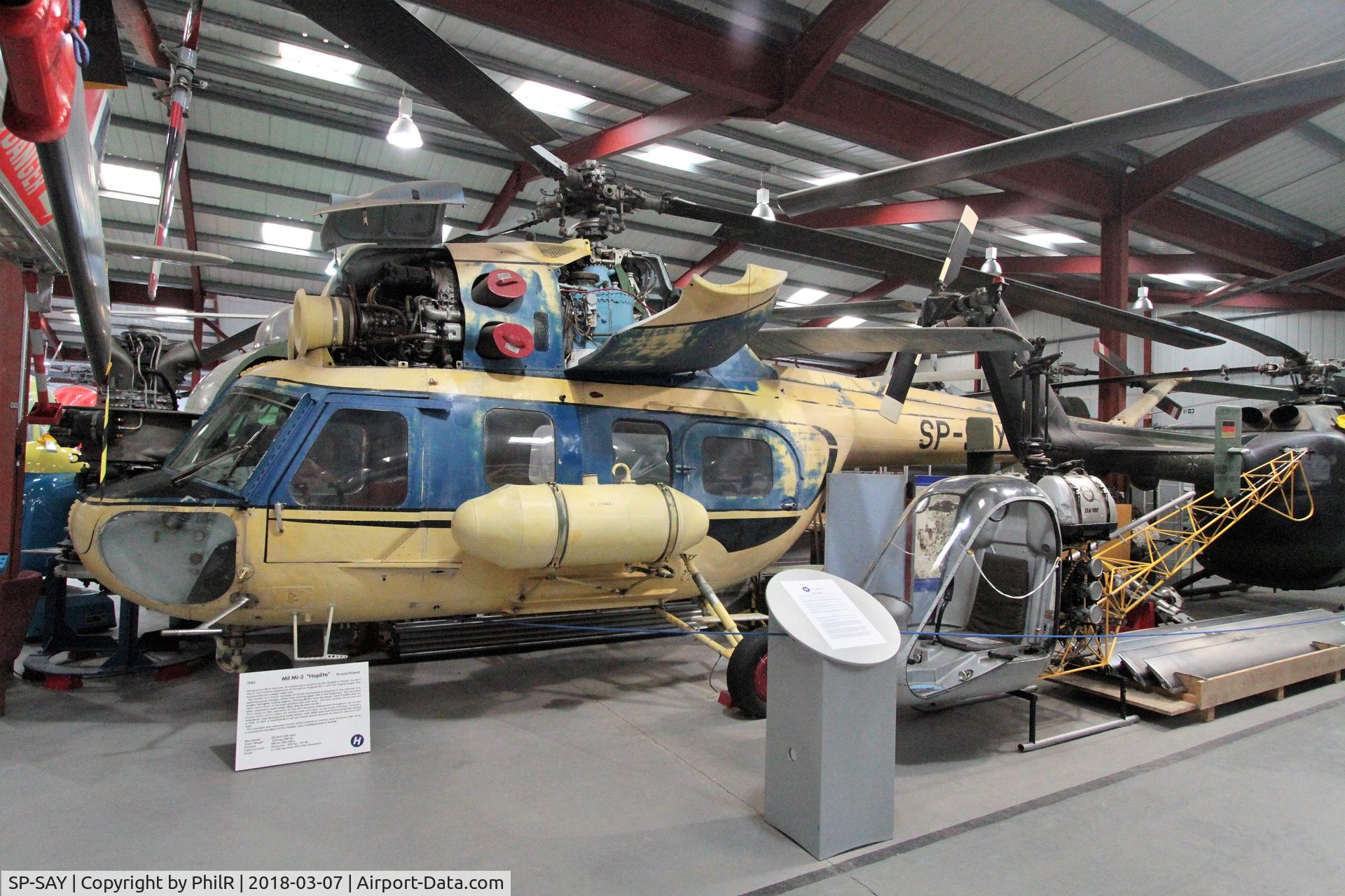 SP-SAY, 1985 PZL-Swidnik Mi-2 C/N 529538125, SP-LAY 1985 Mil (PZL Swidnik) Mi-2 Helicopter Museum