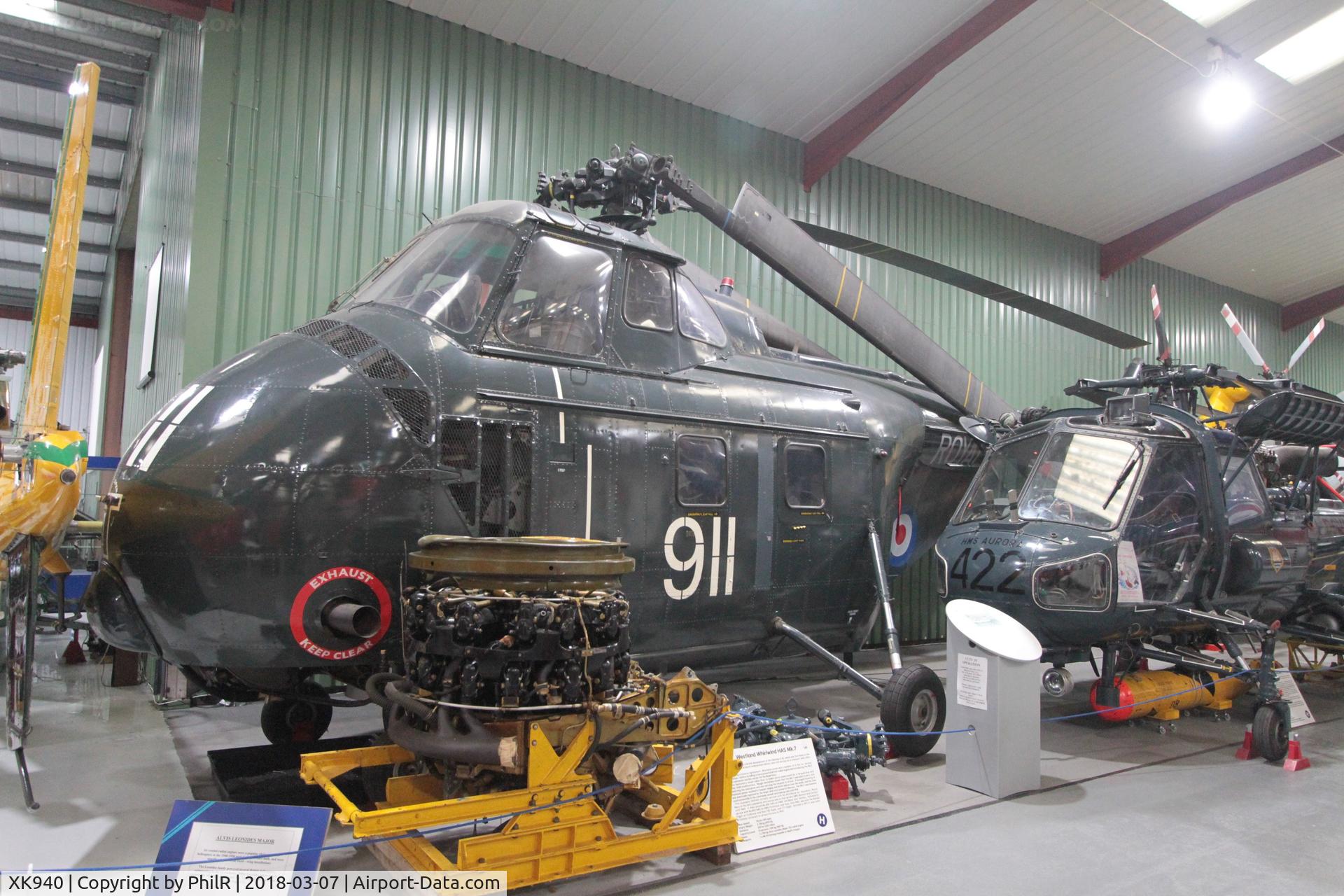 XK940, 1957 Westland Whirlwind HAS.7 C/N WA167, XK940 1957 Westland WS55 Whirlwind HAS7 Helicopter Museum