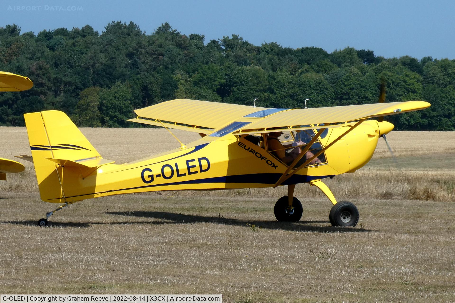 G-OLED, 2020 Aeropro EuroFox 912(S) C/N LAA 376-15688, Just landed at Northrepps.