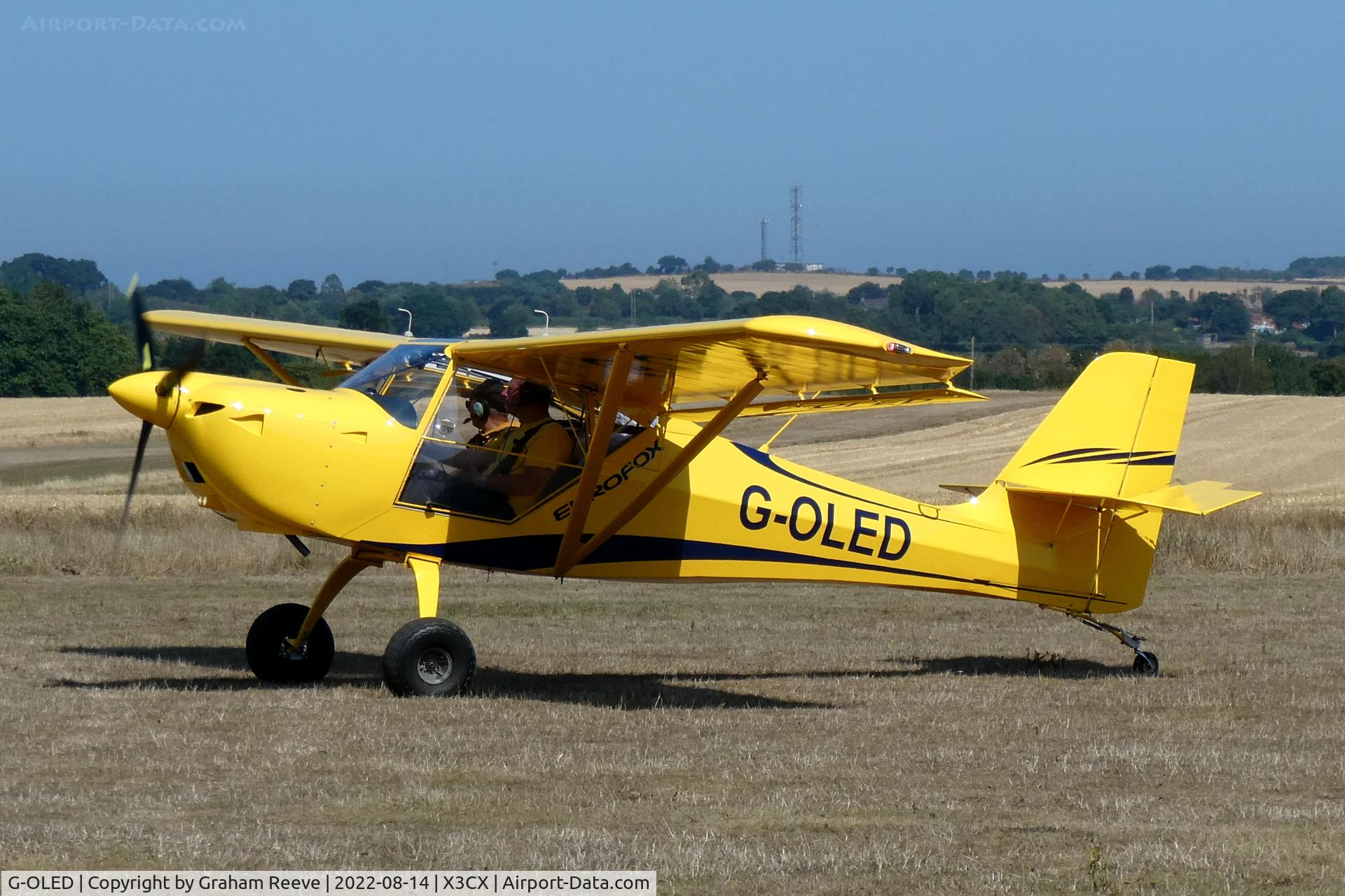 G-OLED, 2020 Aeropro EuroFox 912(S) C/N LAA 376-15688, Just landed at Northrepps.
