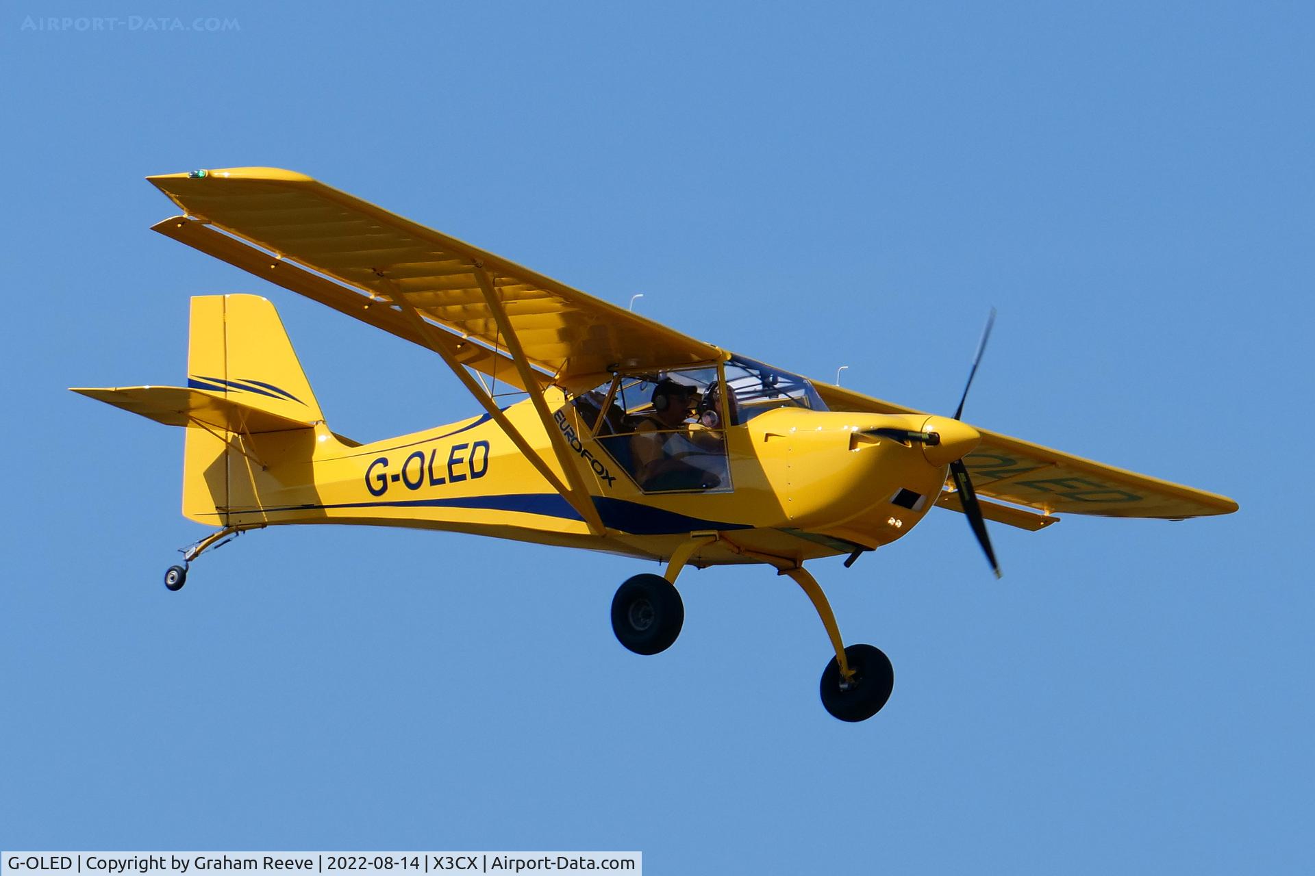 G-OLED, 2020 Aeropro EuroFox 912(S) C/N LAA 376-15688, Landing at Northrepps.