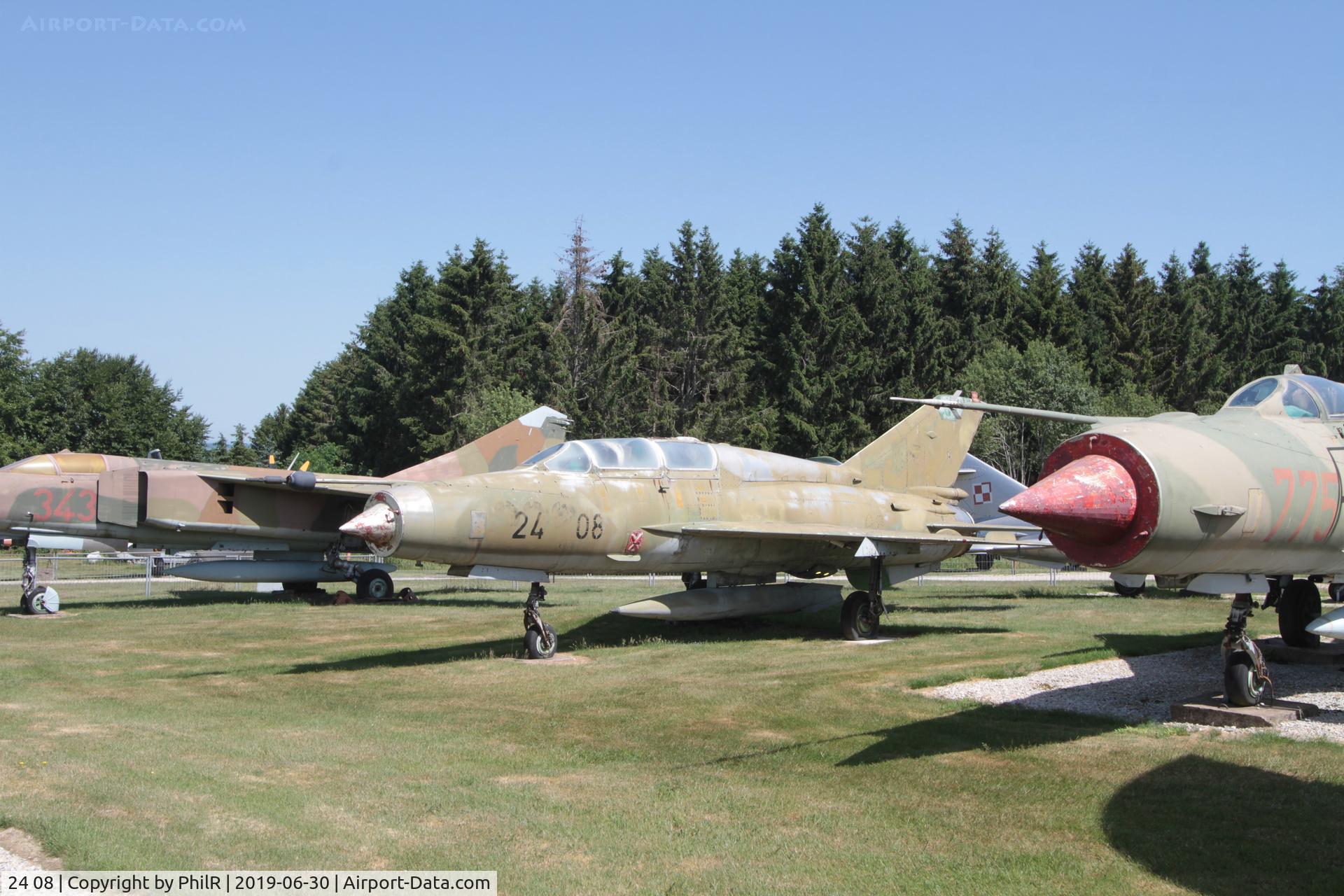 24 08, Mikoyan-Gurevich MiG-21US C/N 02685139, 24+08 (238 NVA) 1967 MiG-21US Lancer GAF ex NVA Hermeskeil