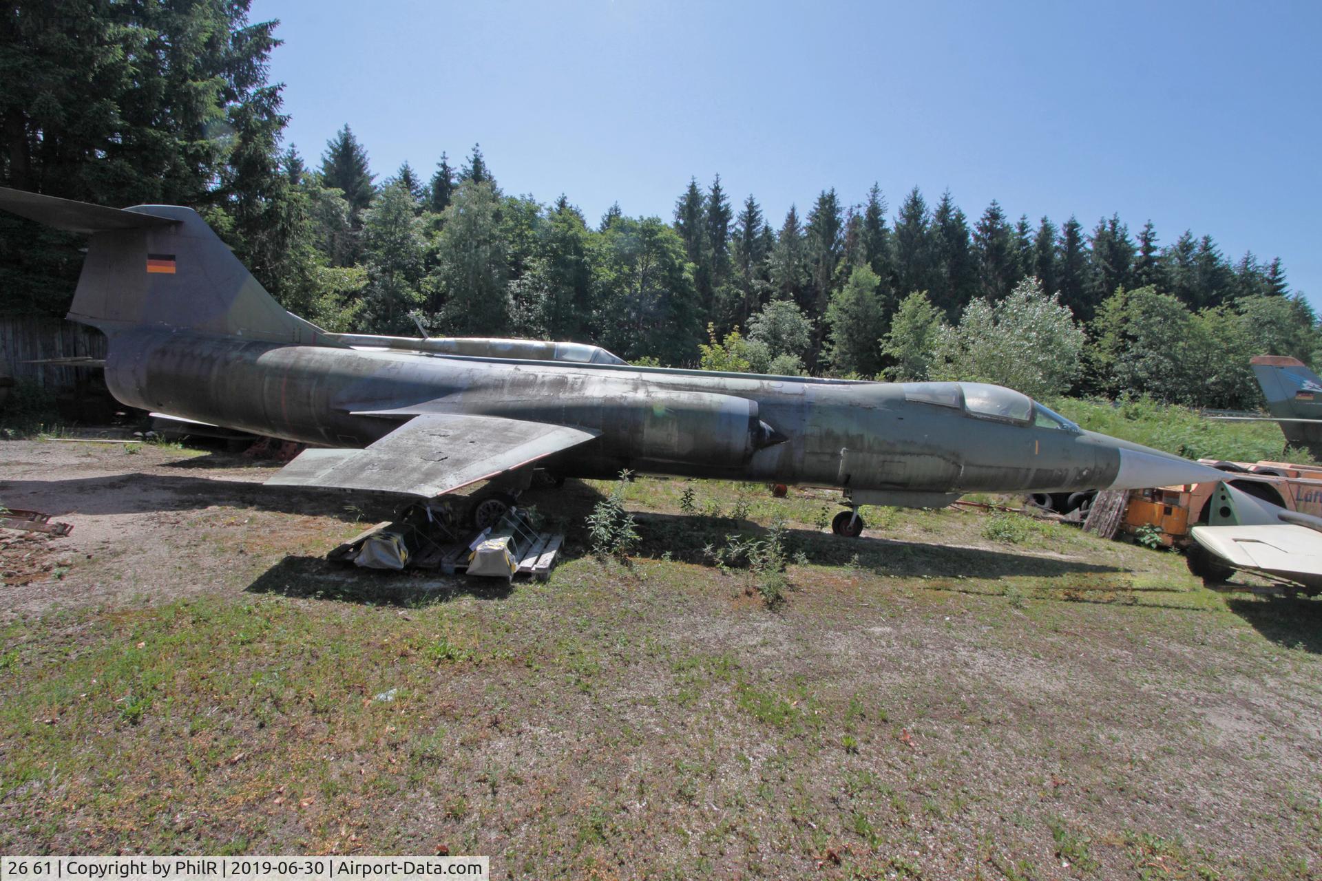26 61, Lockheed F-104G Starfighter C/N 683-7407, 26+61 Lockheed F-104G Starfighter  West German Navy Hermeskeil