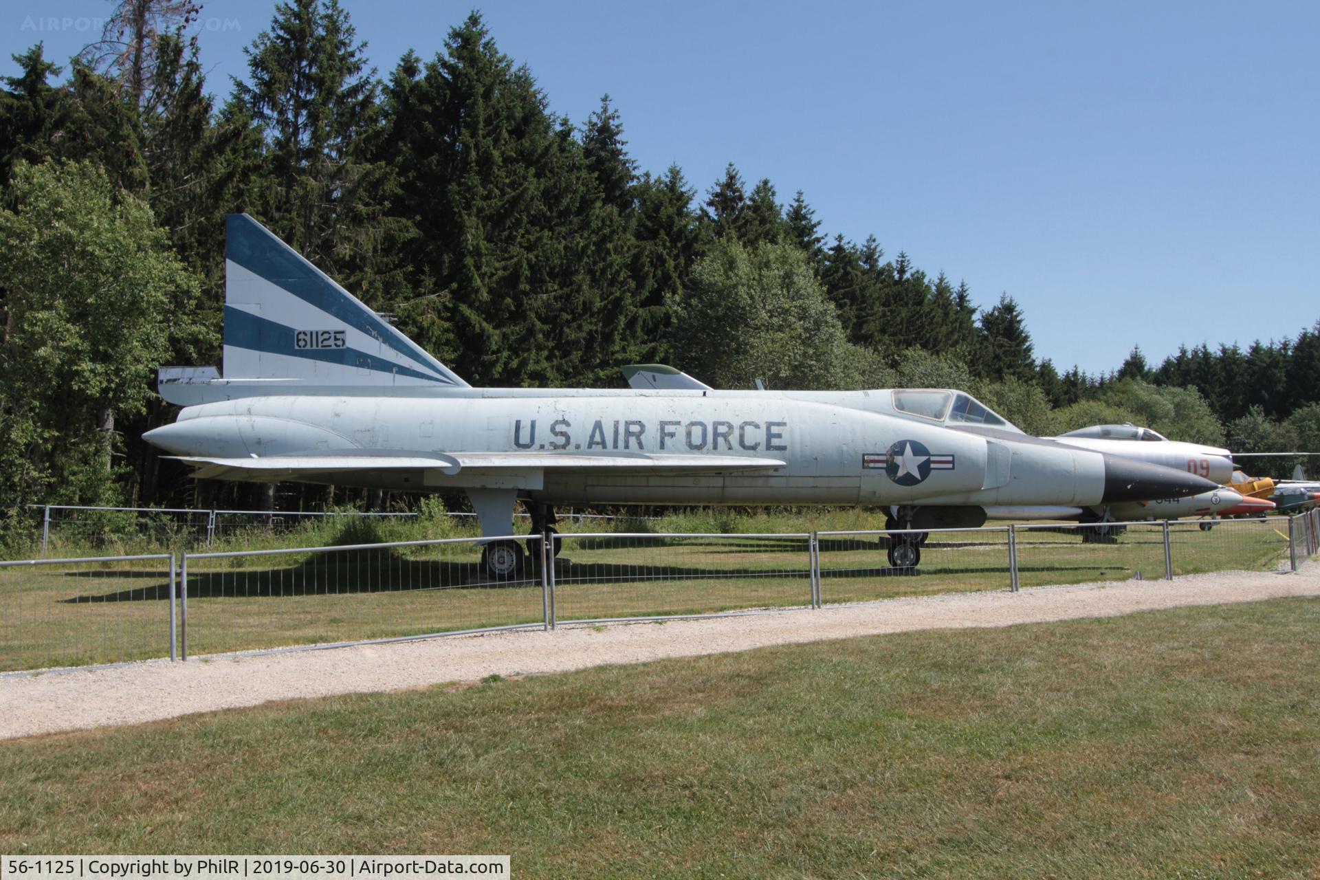56-1125, 1956 Convair F-102A Delta Dagger C/N 8-10-342, 56-1125 1956 Convair F-102A Delta Dagger USAF Hermeskeil