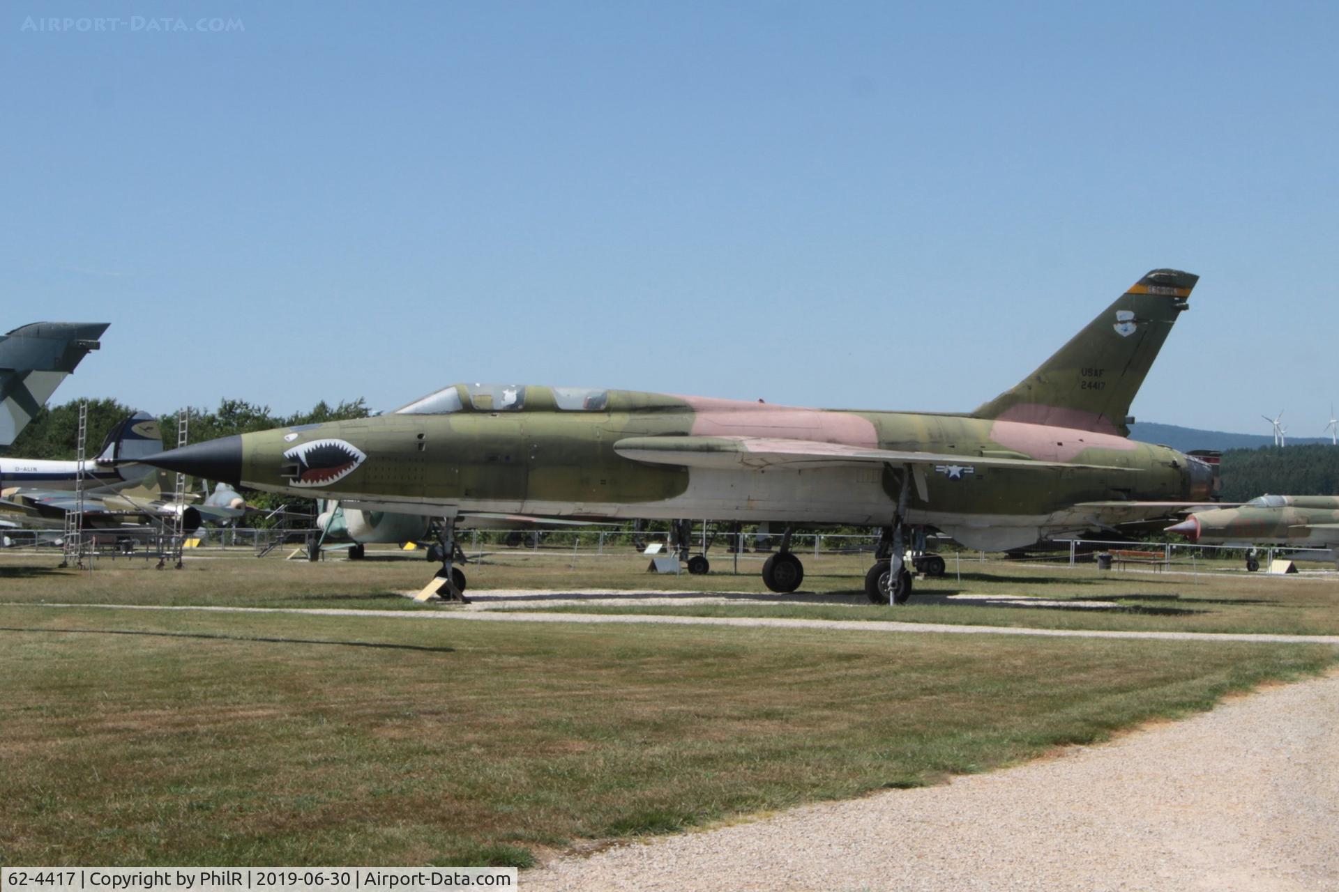 62-4417, 1962 Republic F-105F Thunderchief C/N F6, 62-4417 1963 Republic Thunderchief F-105F USAF Hermeskeil