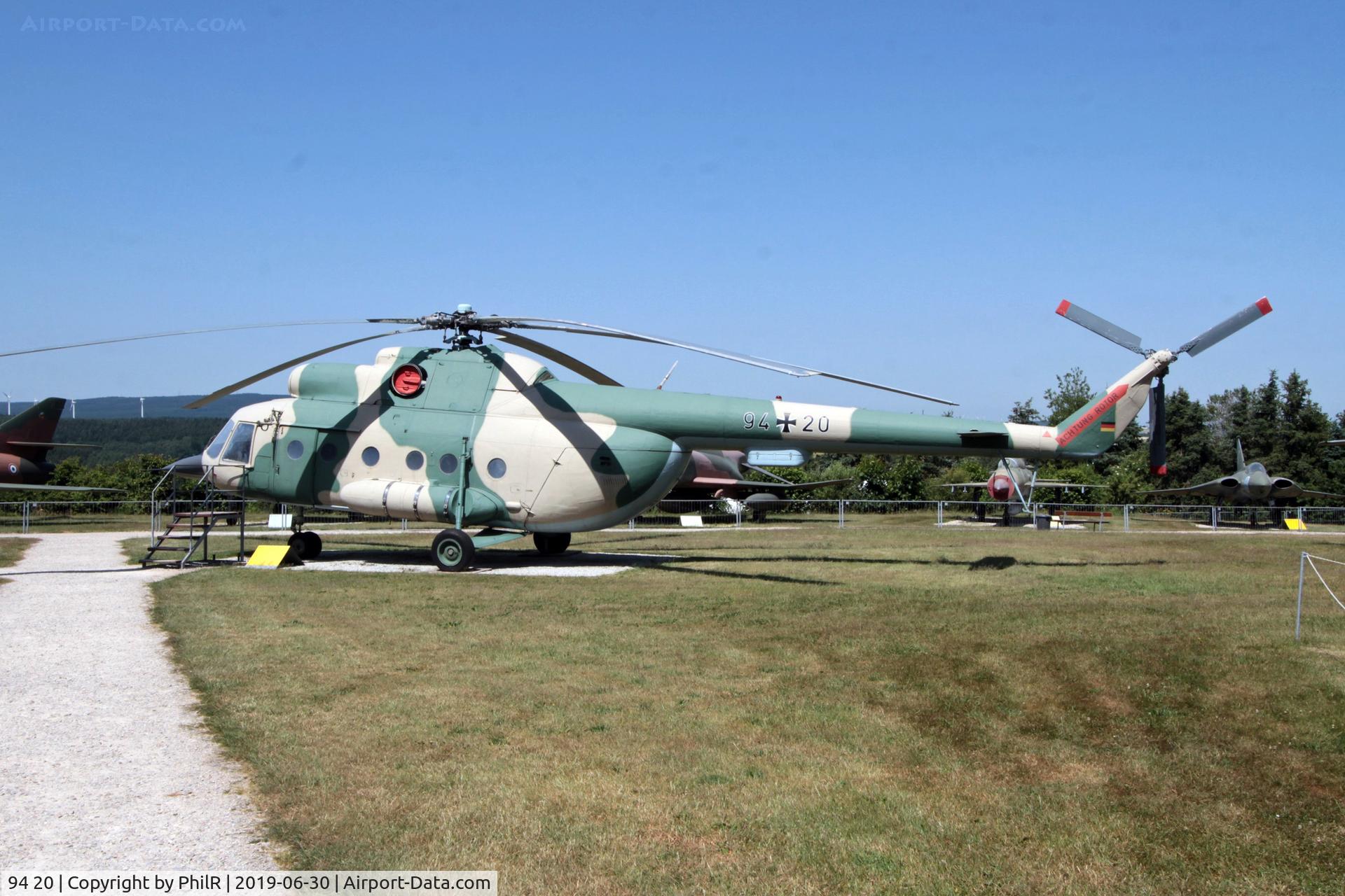 94 20, Mil Mi-8T Hip C/N 10525, 94+20 (909 NVA) Mil Mi-8 T GAF ex NVA Hermeskeil