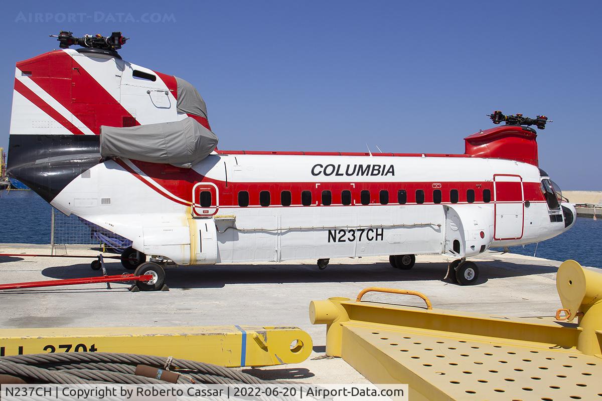 N237CH, Boeing Vertol 234LR C/N MJ-003, Malta Freeport