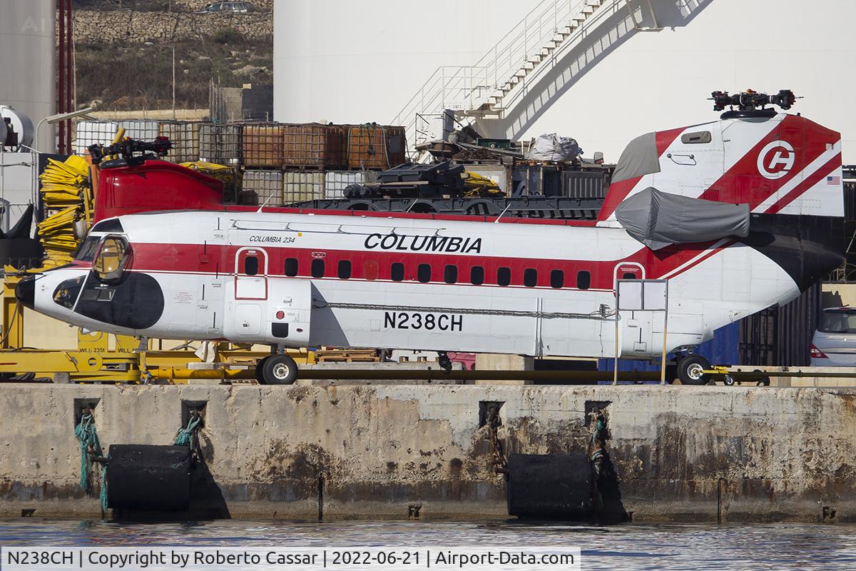 N238CH, Boeing Vertol 234 C/N MJ-005, Malta Freeport
