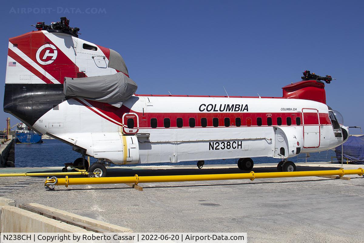 N238CH, Boeing Vertol 234 C/N MJ-005, Malta Freepot