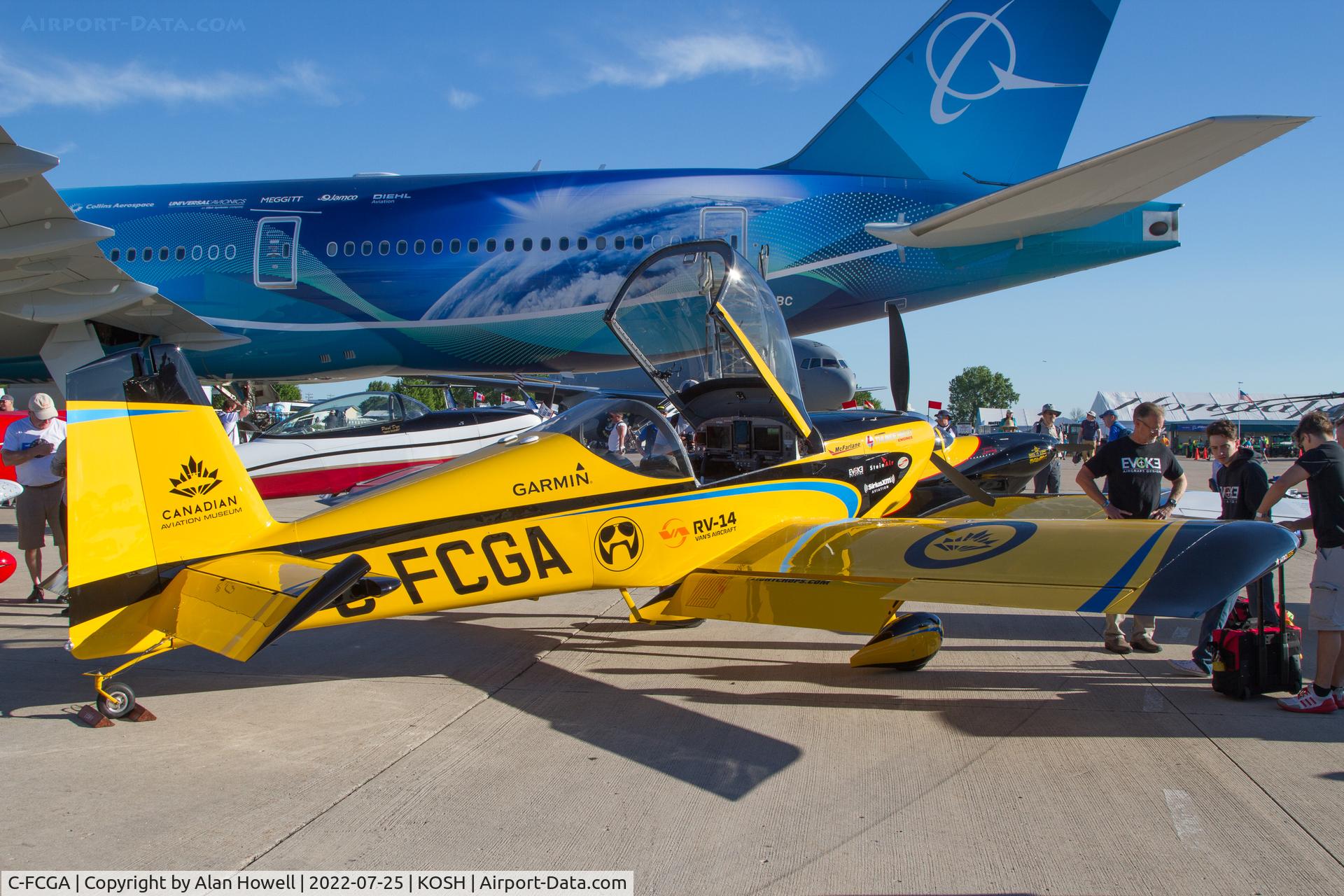 C-FCGA, 2021 Vans RV-14 C/N 14606, Part of an array of Vans aircraft on display at AirVenture 2022 to celebrate the manufacturer's 50th anniversary