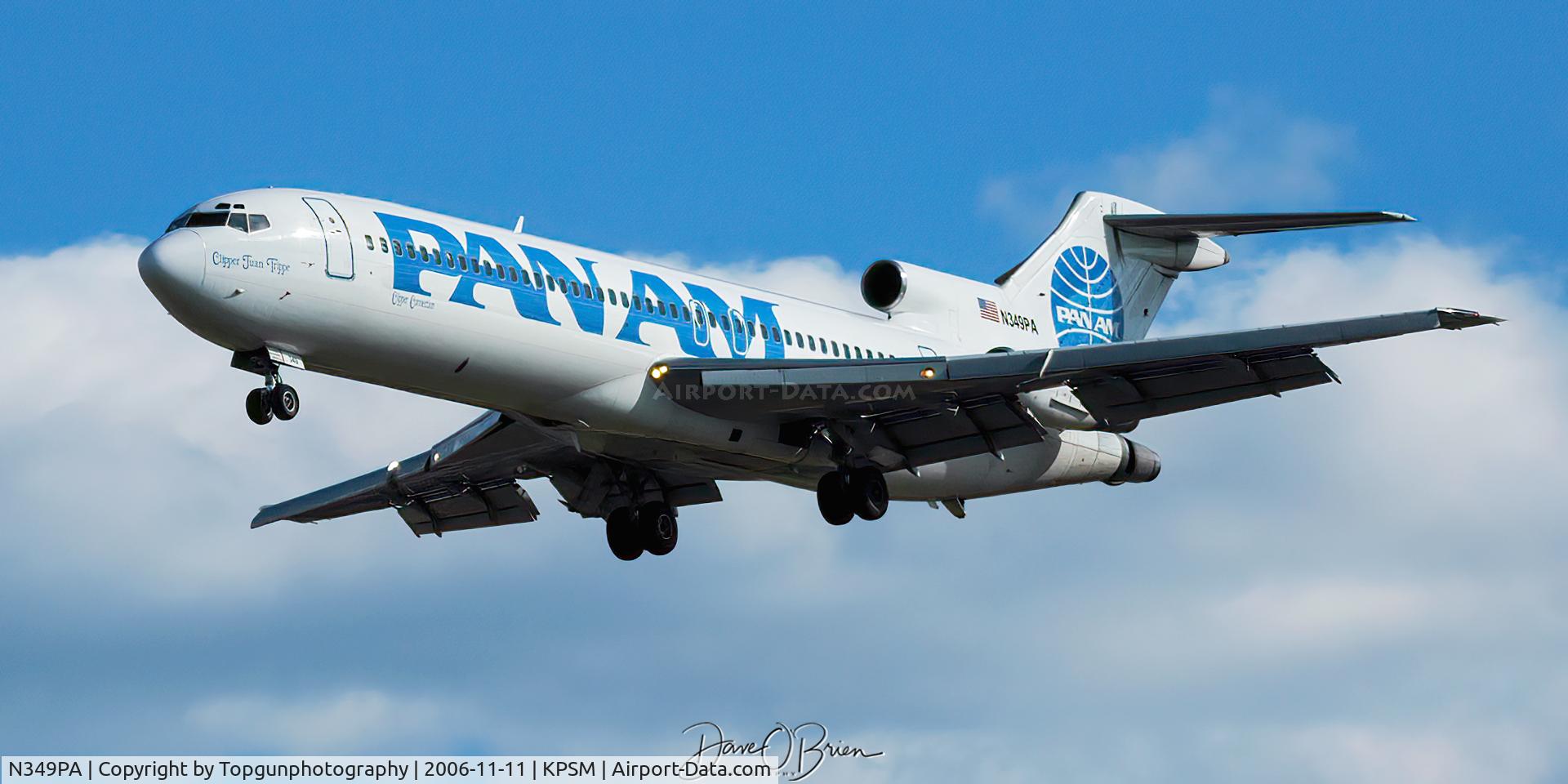 N349PA, 1979 Boeing 727-222 C/N 21898, Back when Pan Am was based out of Pease
