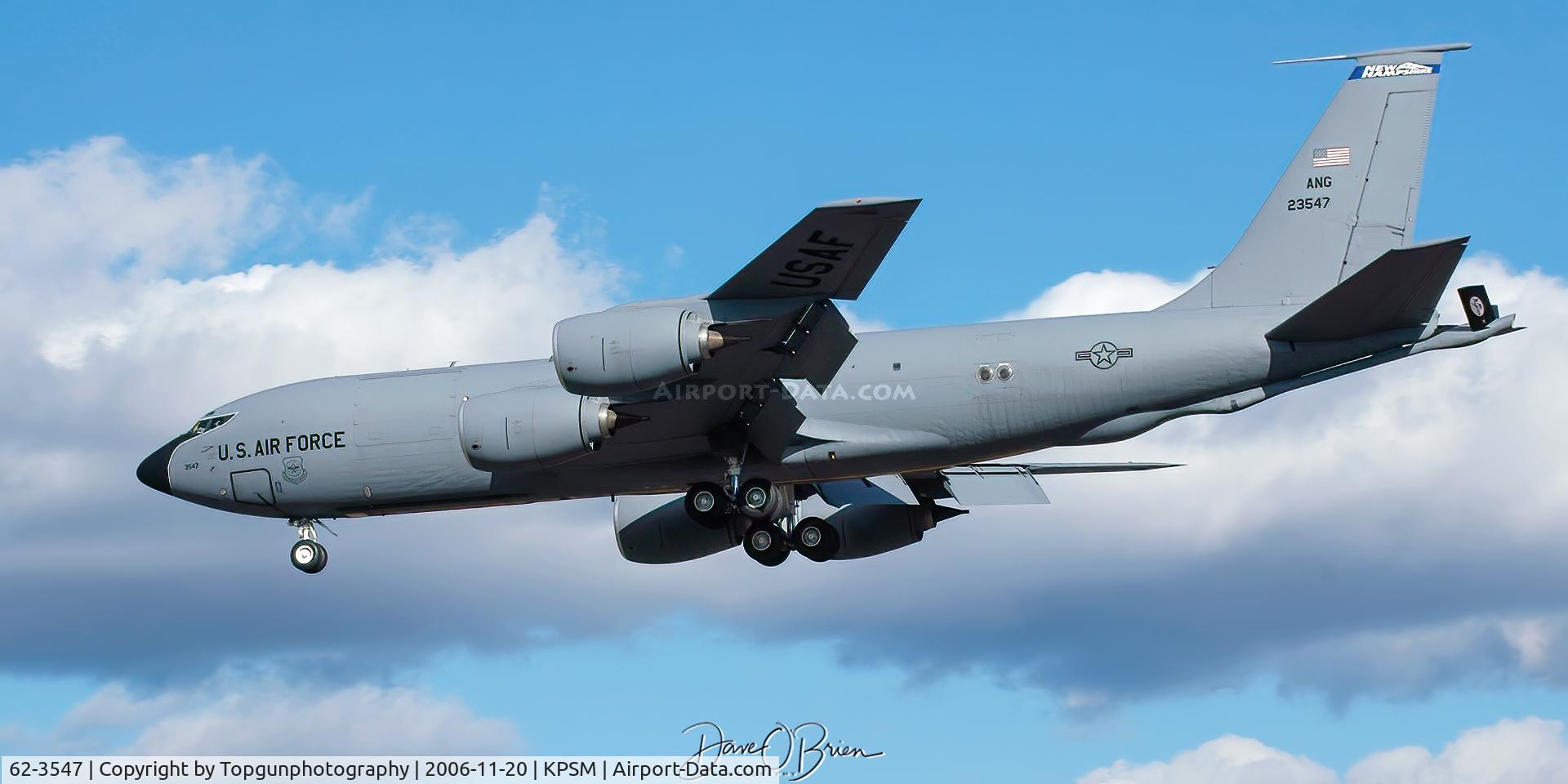 62-3547, 1963 Boeing KC-135R Stratotanker C/N 18530, PACK41 working the 34 pattern