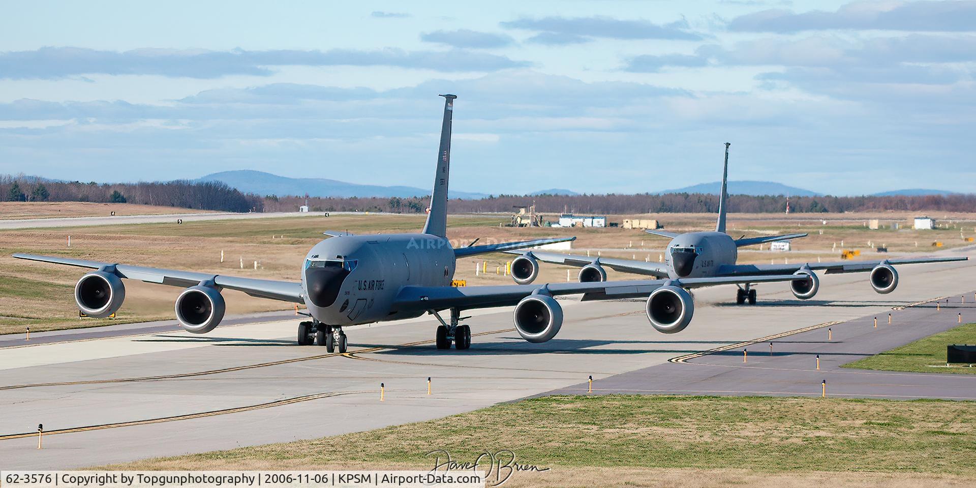 62-3576, 1962 Boeing KC-135R Stratotanker C/N 18559, PACK11 & 12 taxiing up to RW34