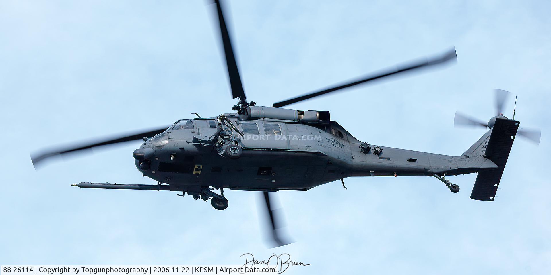 88-26114, 1986 Sikorsky HH-60G Pave Hawk C/N 70.1311, JOLLY31 coming in to land RW34