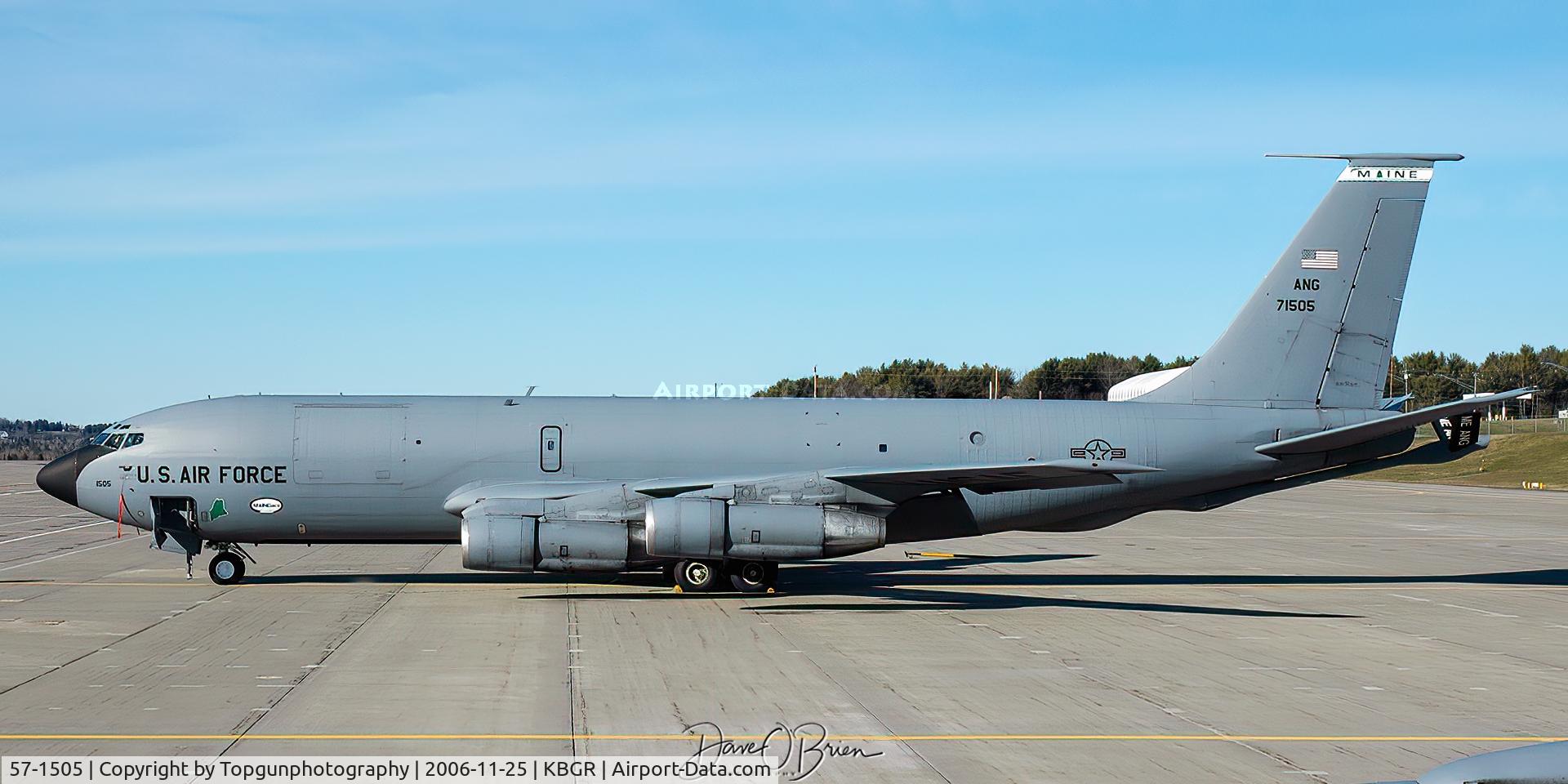 57-1505, 1957 Boeing KC-135E Stratotanker C/N 17576, Bangor ramp visit