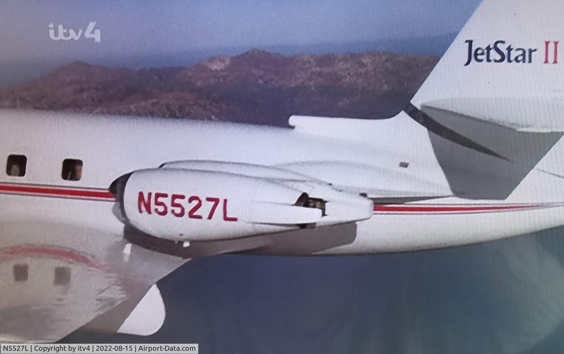 N5527L, 1976 Lockheed L-1329-25 Jetstar II C/N 5201, Tail shot