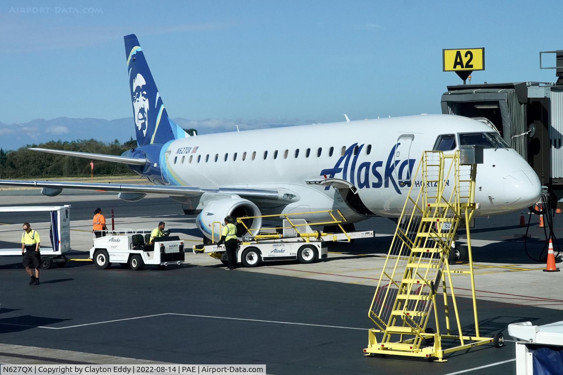 N627QX, 2017 Embraer 175LR (ERJ-170-200LR) C/N 17000679, Paine Field Washington 2022.
