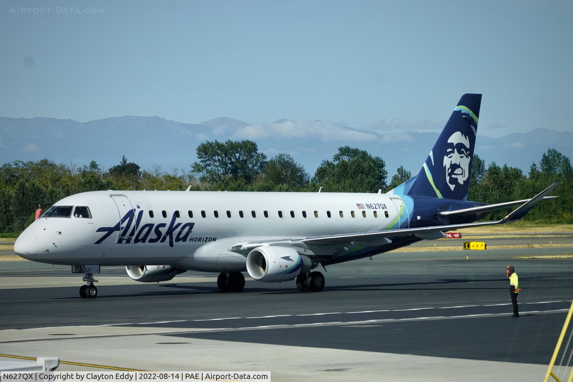 N627QX, 2017 Embraer 175LR (ERJ-170-200LR) C/N 17000679, Paine Field Washington 2022.