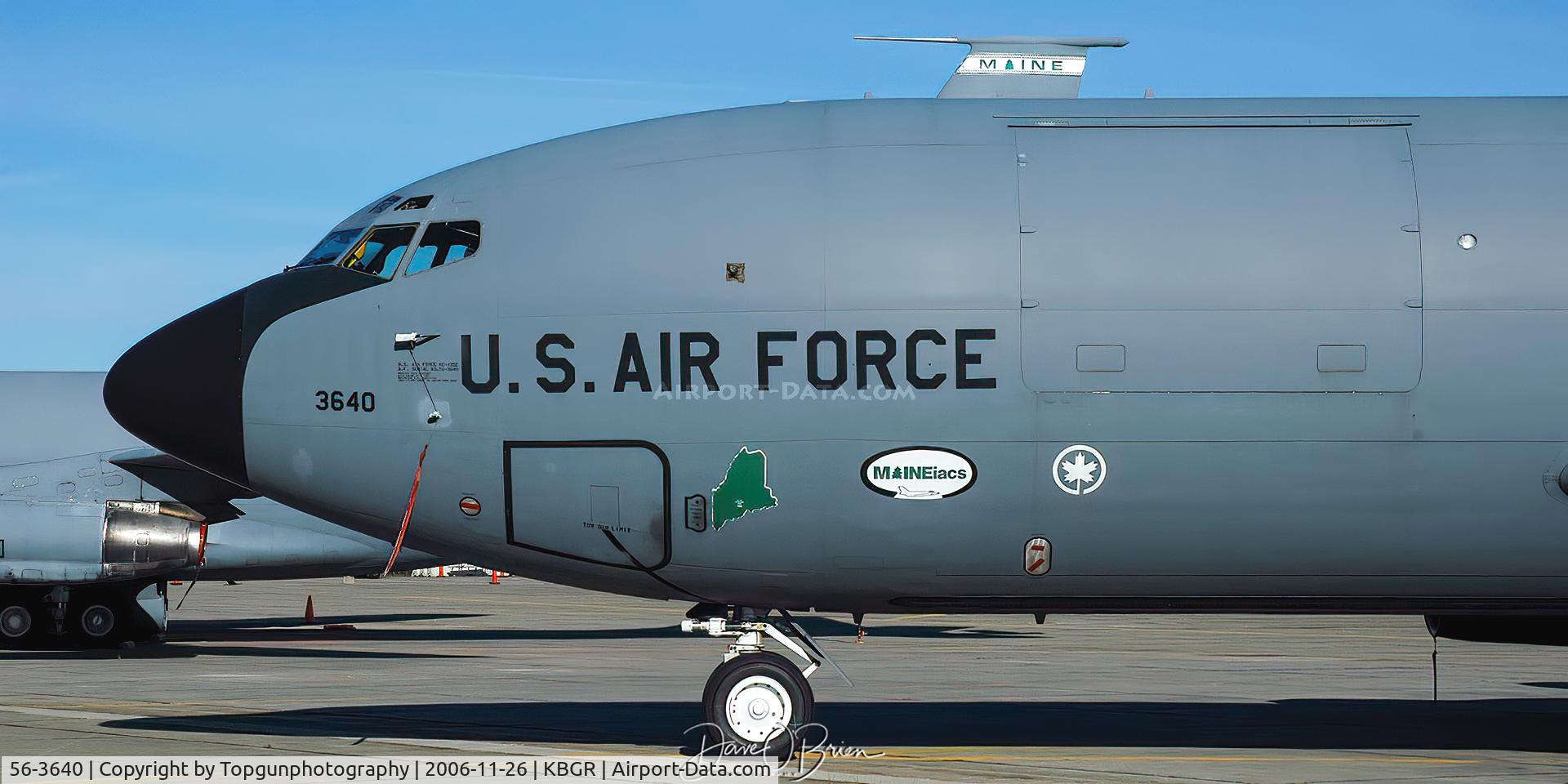 56-3640, 1956 Boeing KC-135E Stratotanker C/N 17389, 132nd ARS
