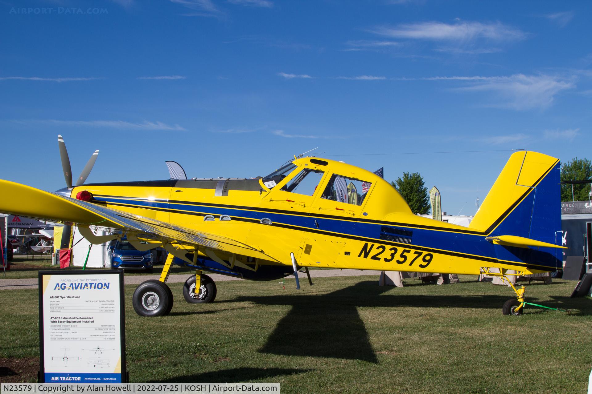 N23579, 2012 Air Tractor AT-802 C/N 802-0431, At AirVenture 2022