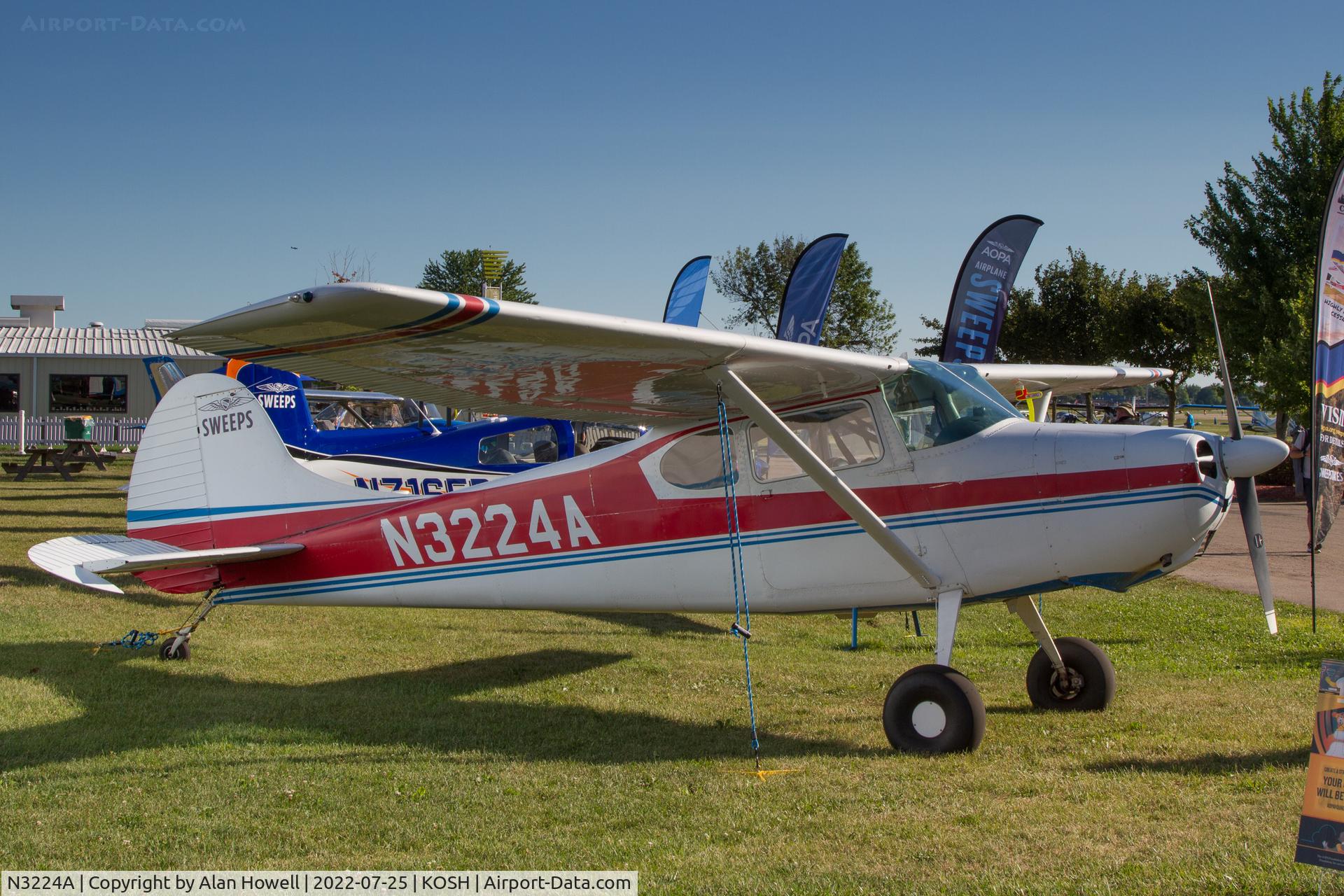 N3224A, 1953 Cessna 170B C/N 25868, At AirVenture 2022