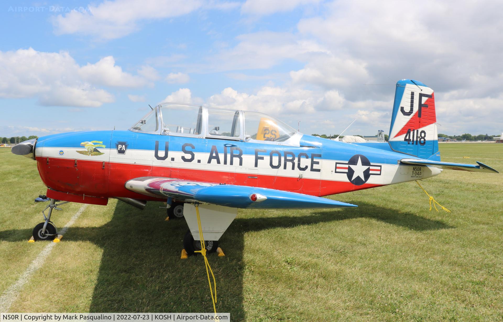N50R, 1953 Beech (CCF) T-34A (A45) Mentor C/N CCF34-87, Beech T-34A