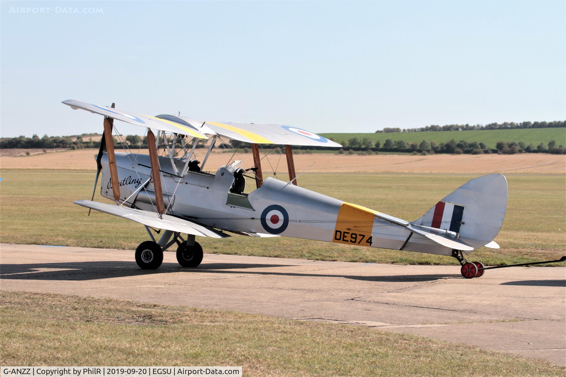 G-ANZZ, 1944 De Havilland DH-82A Tiger Moth II C/N 85834, DE974 1944 DH82A Tiger Moth IWM Duxford