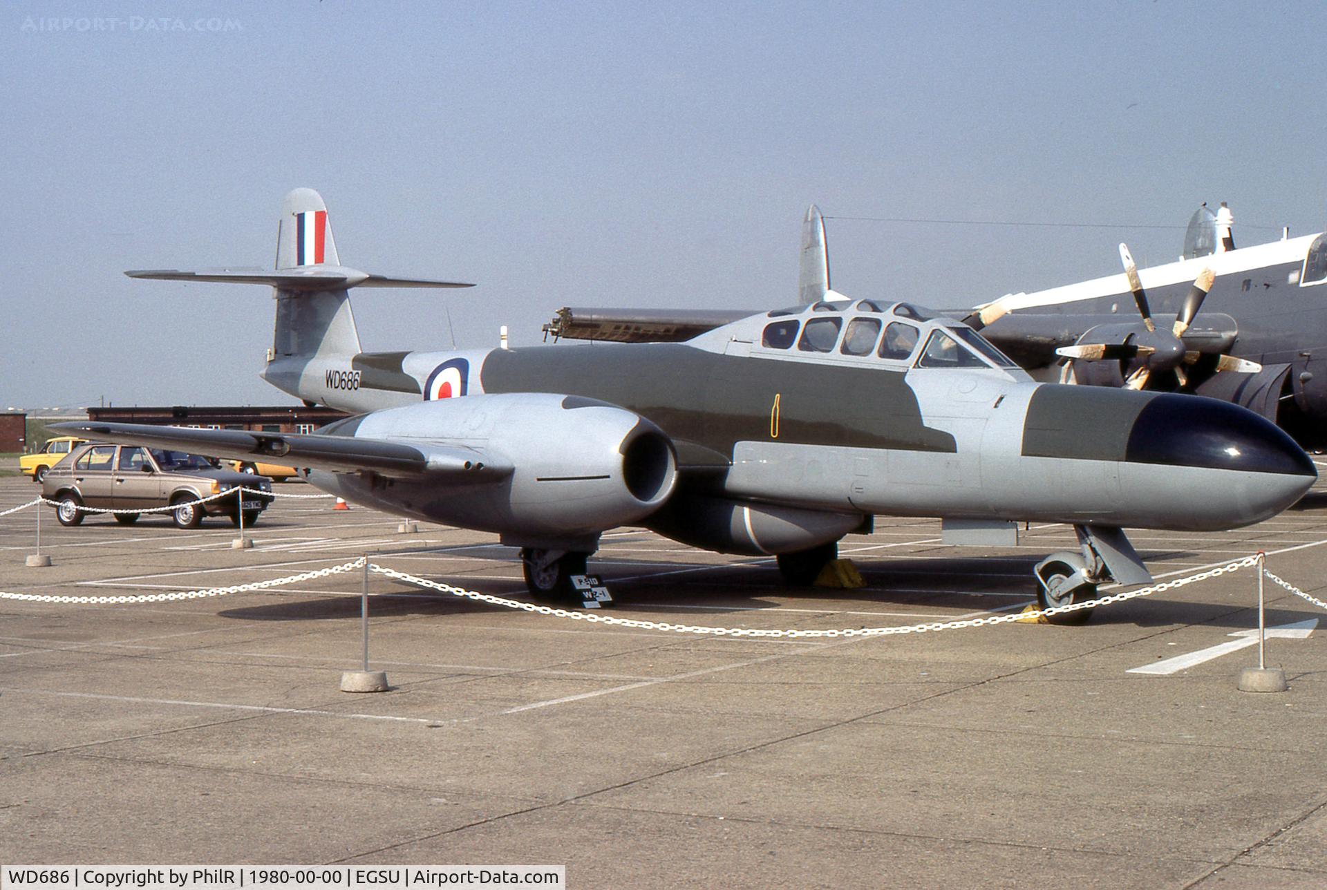 WD686, 1952 Gloster Meteor NF.11 C/N Not found WD686, WD686 1952 Gloster Meteor NF11 RAF IWM Duxfodrd