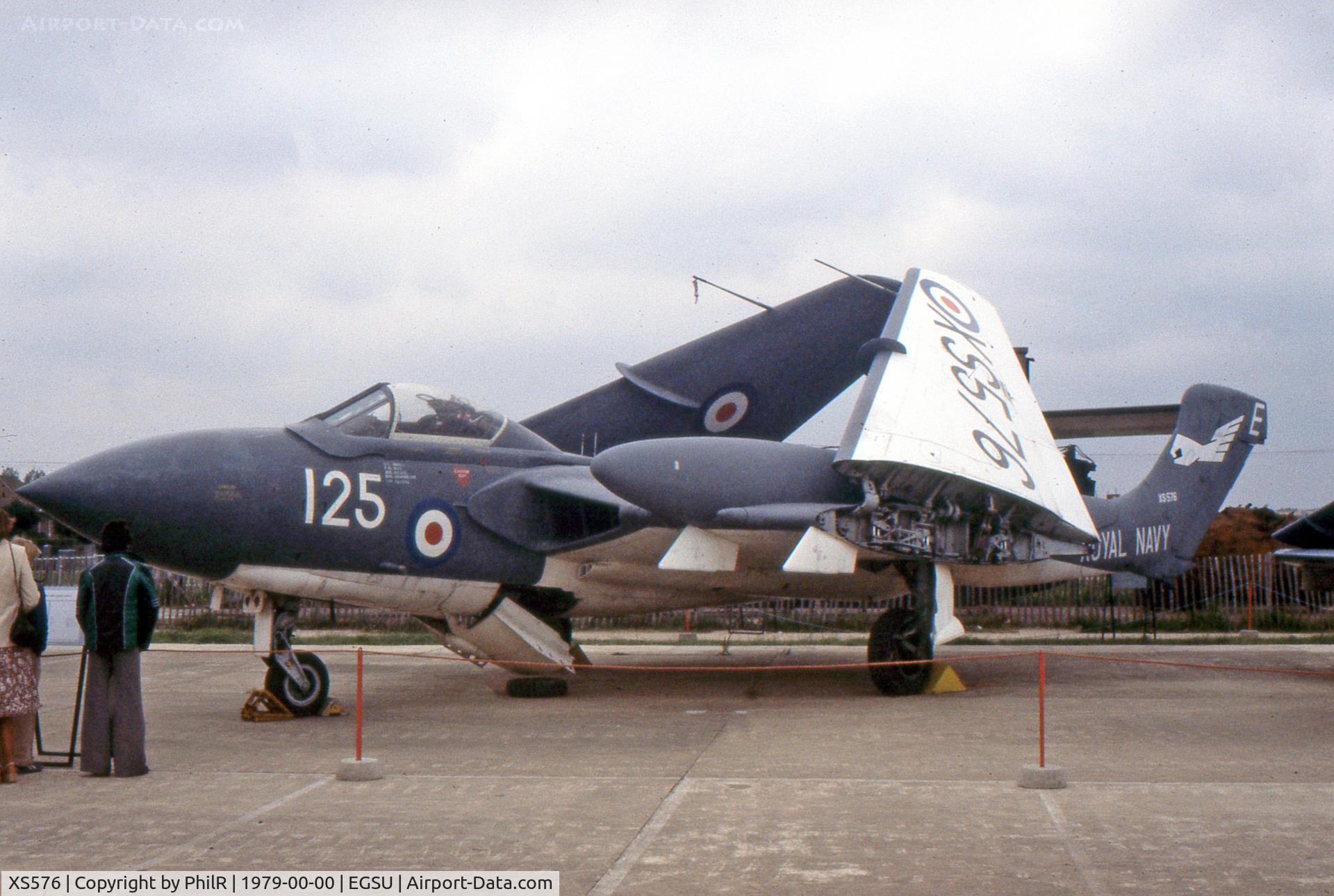XS576, 1964 De Havilland DH-110 Sea Vixen FAW.2 C/N 10134, XS576 1964 DH110 Sea Vixen FAW2 RN Duxford c1979