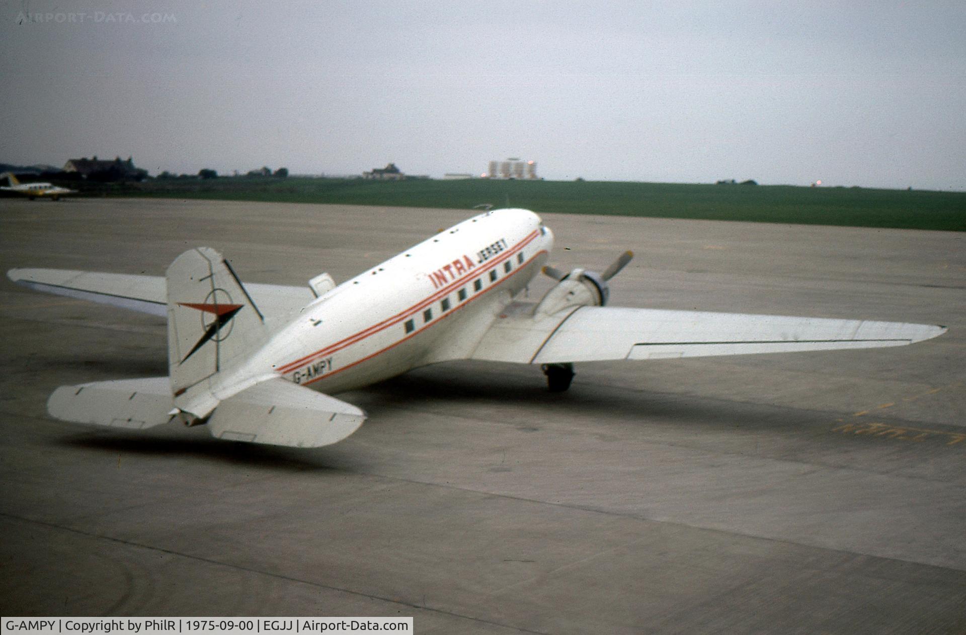 G-AMPY, 1944 Douglas C-47B-15-DK Dakota 4 C/N 26569, Intra Jersey 1973 DC-3 G-AMPY