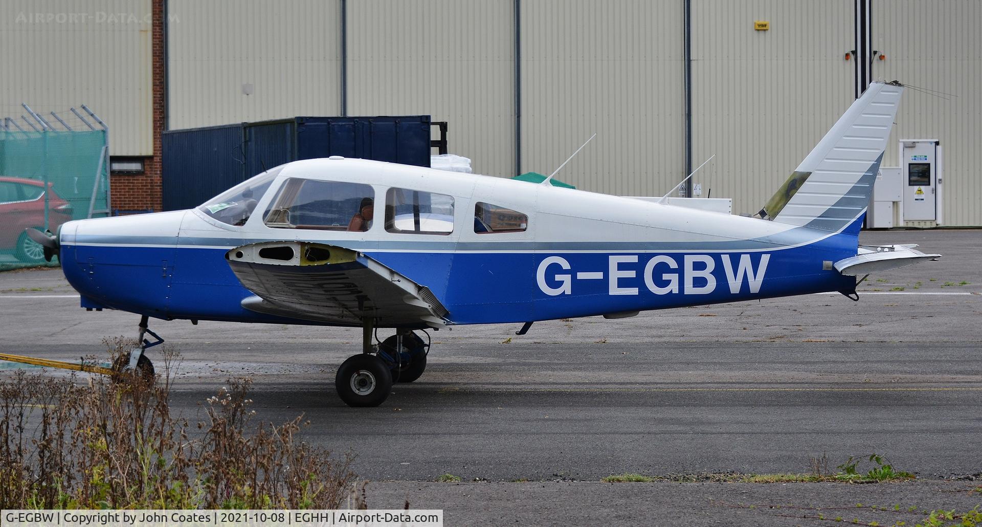 G-EGBW, 1977 Piper PA-28-161 Cherokee Warrior II C/N 28-7716097, On its way to the paintshop