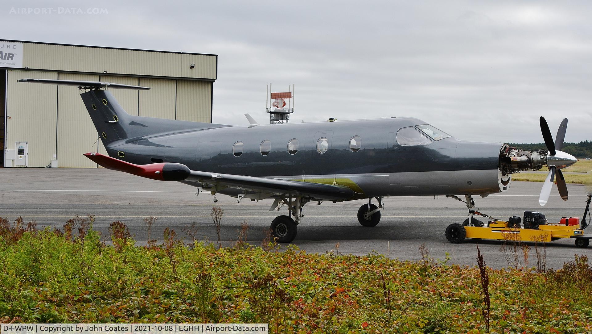 D-FWPW, Pilatus PC-12/47 C/N 876, At BAS after repaint