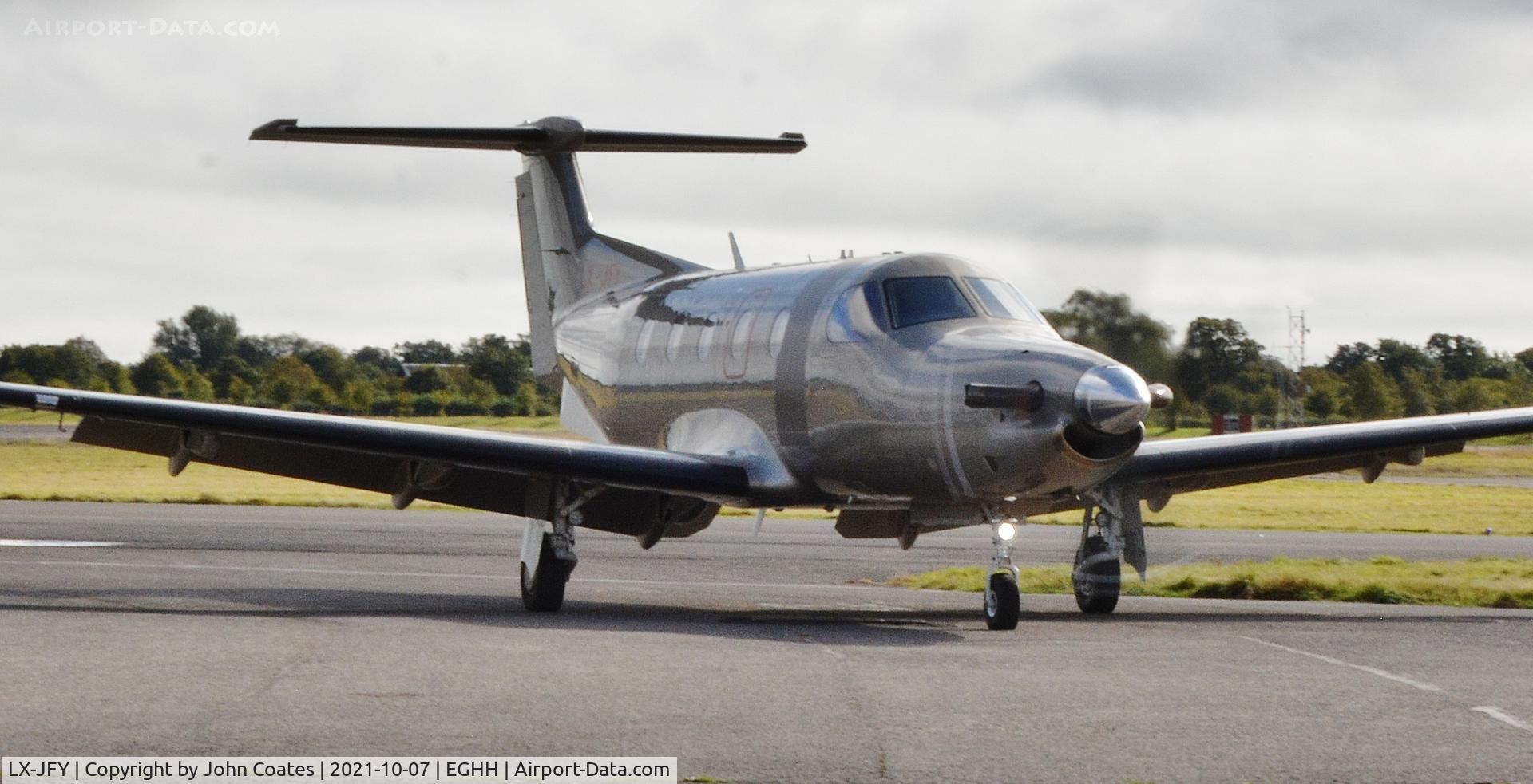 LX-JFY, 2016 Pilatus PC 12/47E C/N 1542, Arriving at BAS