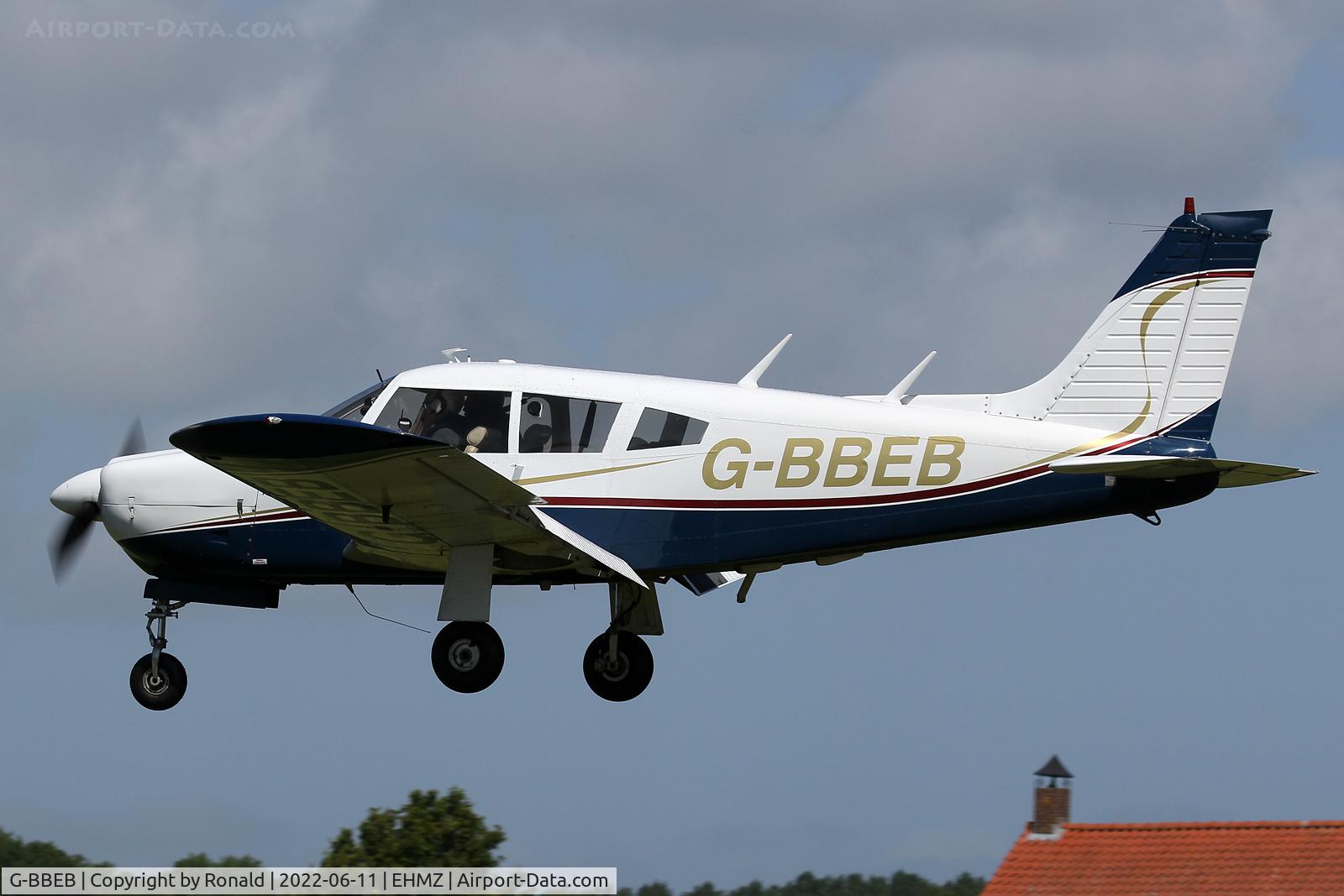 G-BBEB, 1973 Piper PA-28R-200-2 Cherokee Arrow II C/N 28R-7335292, at ehmz