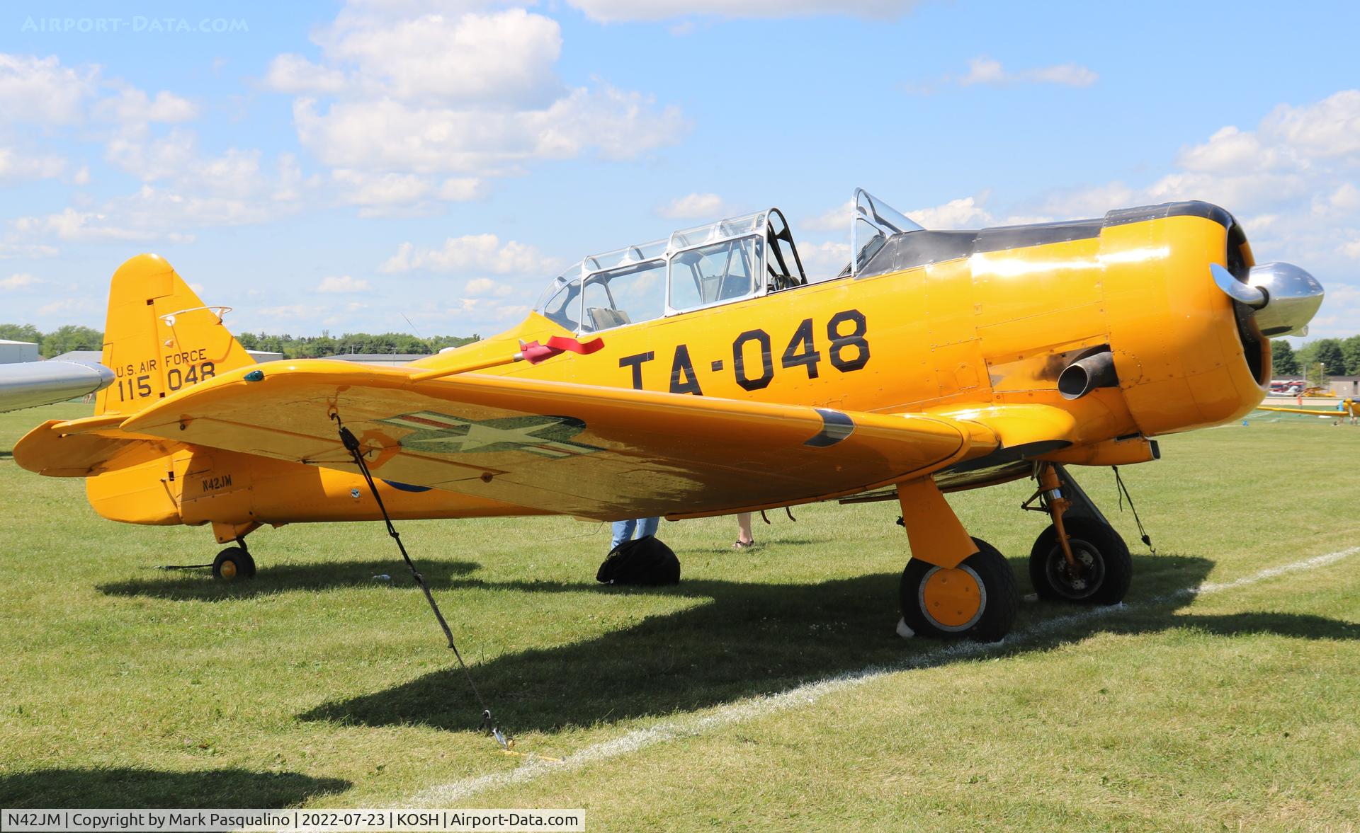 N42JM, North American T-6G Texan C/N 182-735, North American T-6G