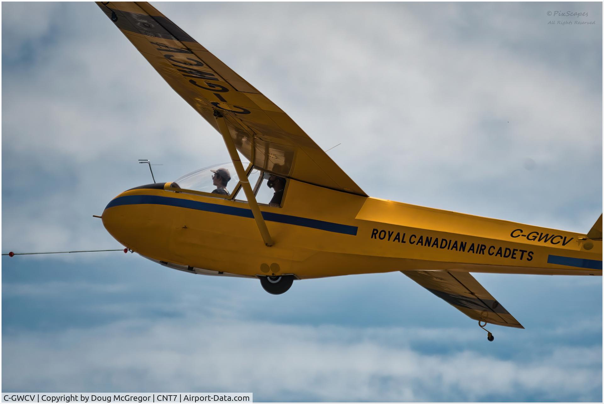 C-GWCV, 1970 Schweizer SGS 2-33A C/N 170, Being used for flight training air cadets in Picton ON Canada