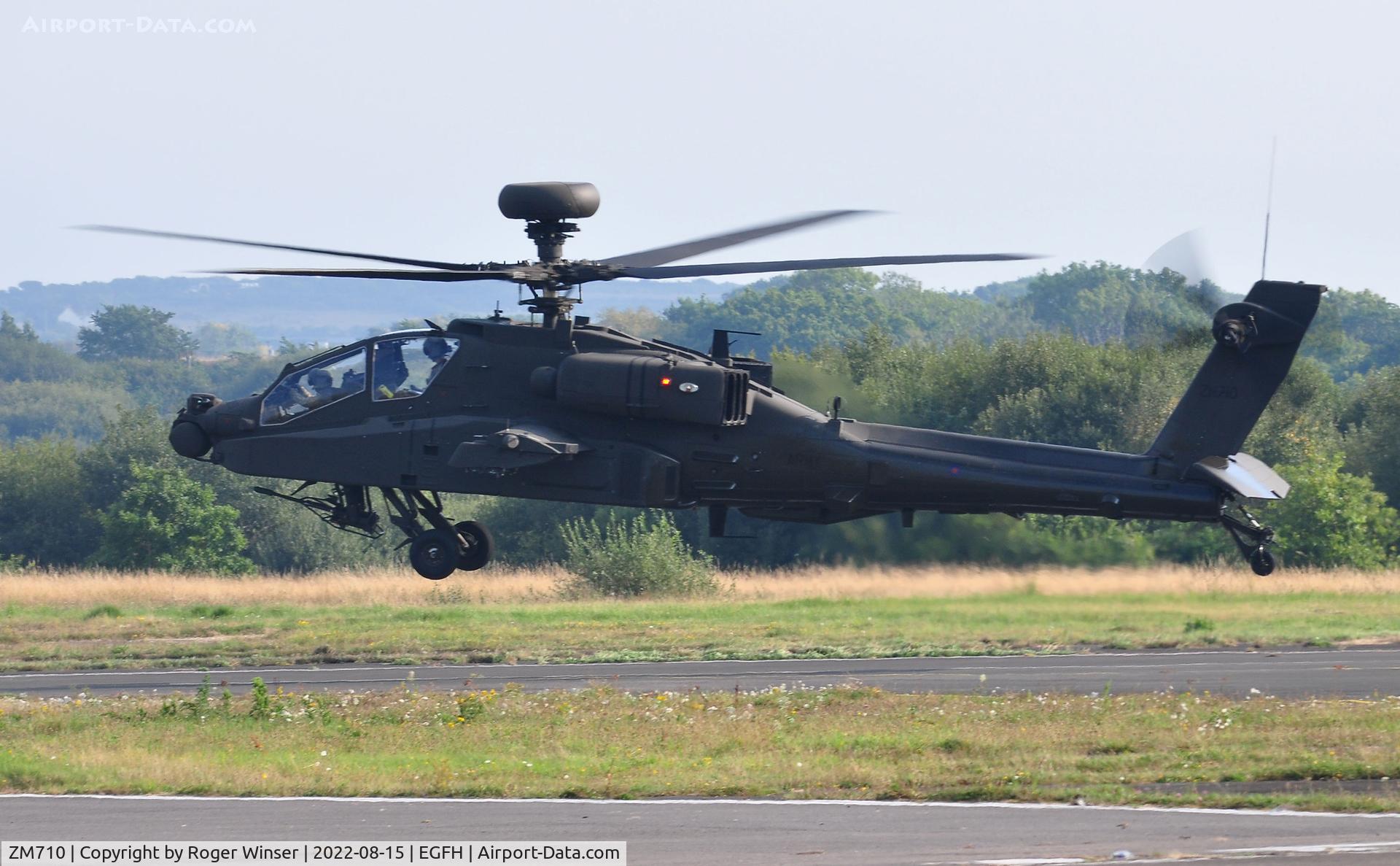 ZM710, 2021 Boeing AH-64E Apache C/N UD11, Visiting Army Air Corps helicopter (call sign UGLY1)