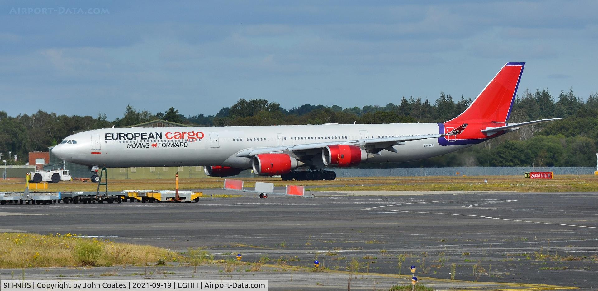 9H-NHS, 2006 Airbus A340-642 C/N 736, Being towed to departure point