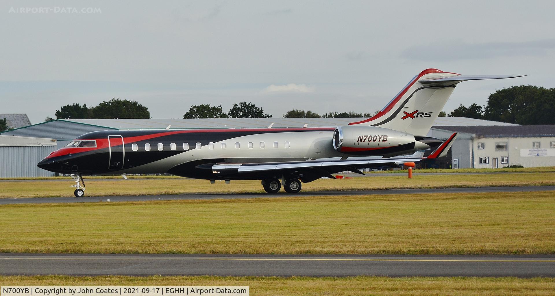 N700YB, 2010 Bombardier BD-700-1A10 Global Express C/N 9377, Arriving on runway 26