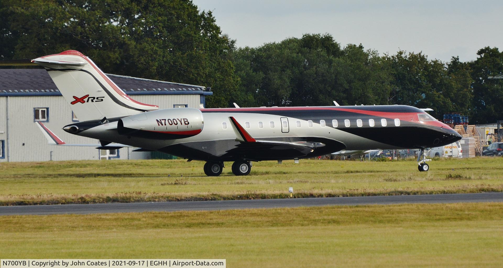 N700YB, 2010 Bombardier BD-700-1A10 Global Express C/N 9377, Backtracking on arrival